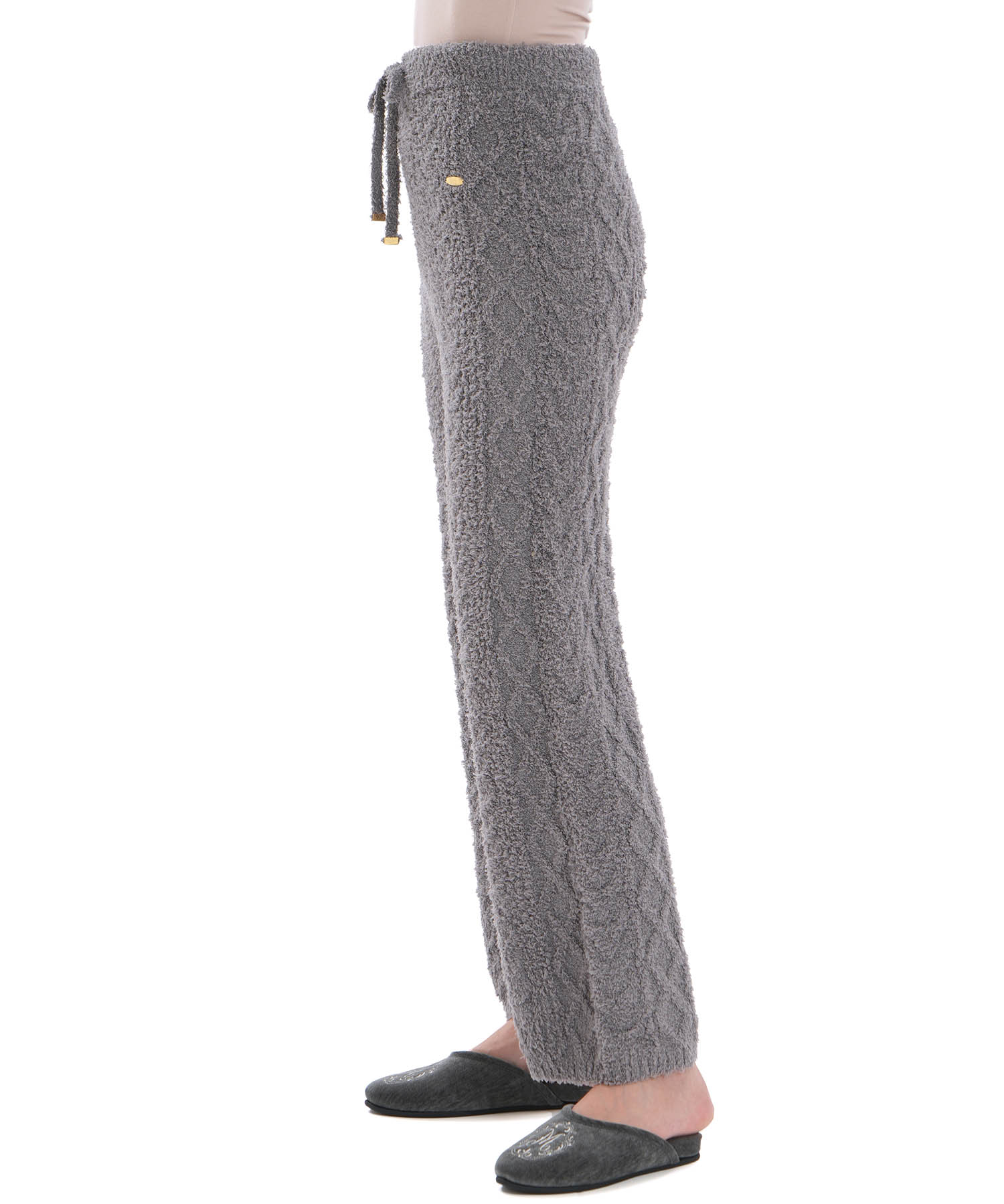 モールニットノエルリュバンボトムス_パジャマ&ルームウェア-ボトムス_グレー_1