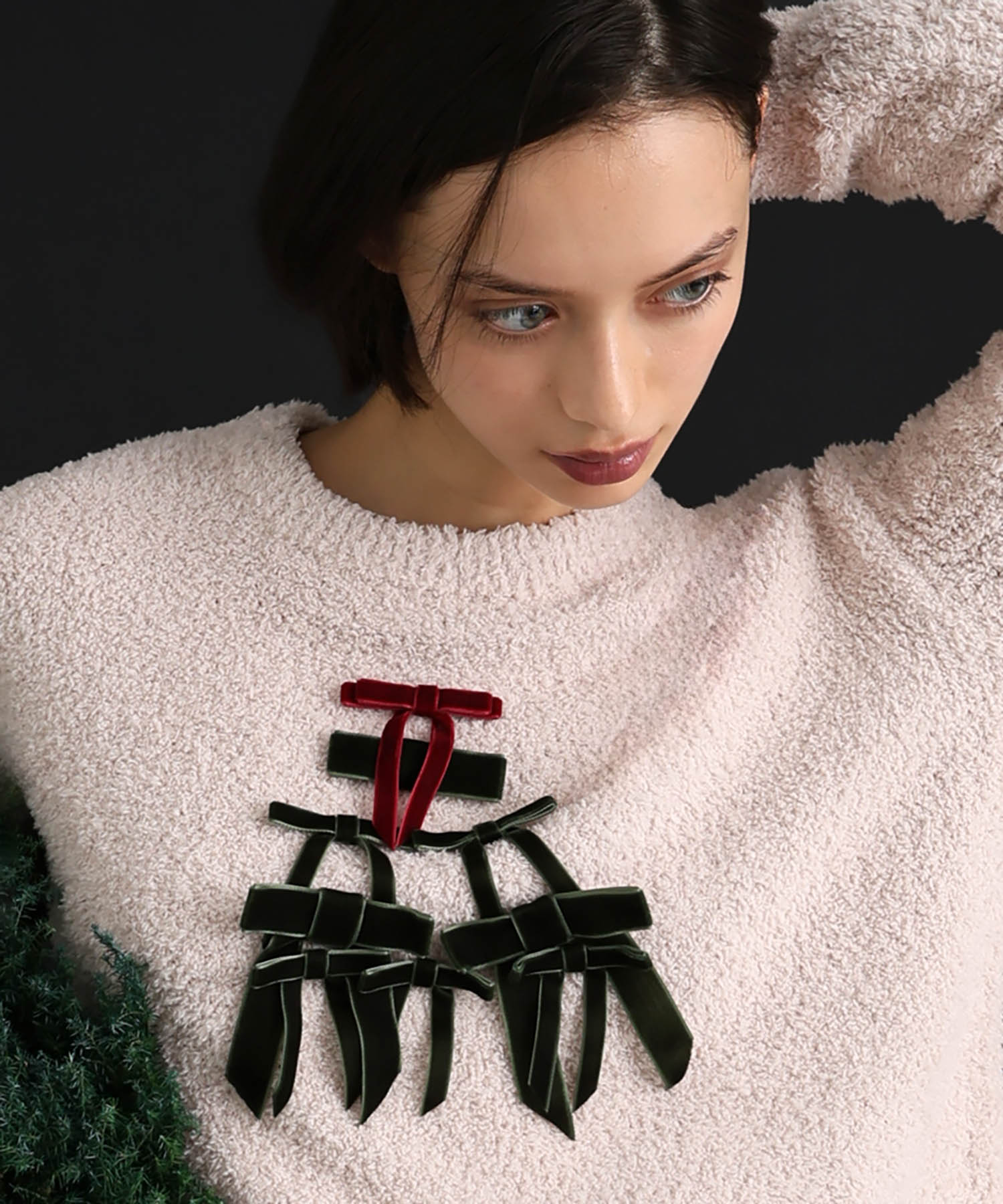 モールニットノエルリュバントップス_パジャマ&ルームウェア-トップス_ベージュ_2