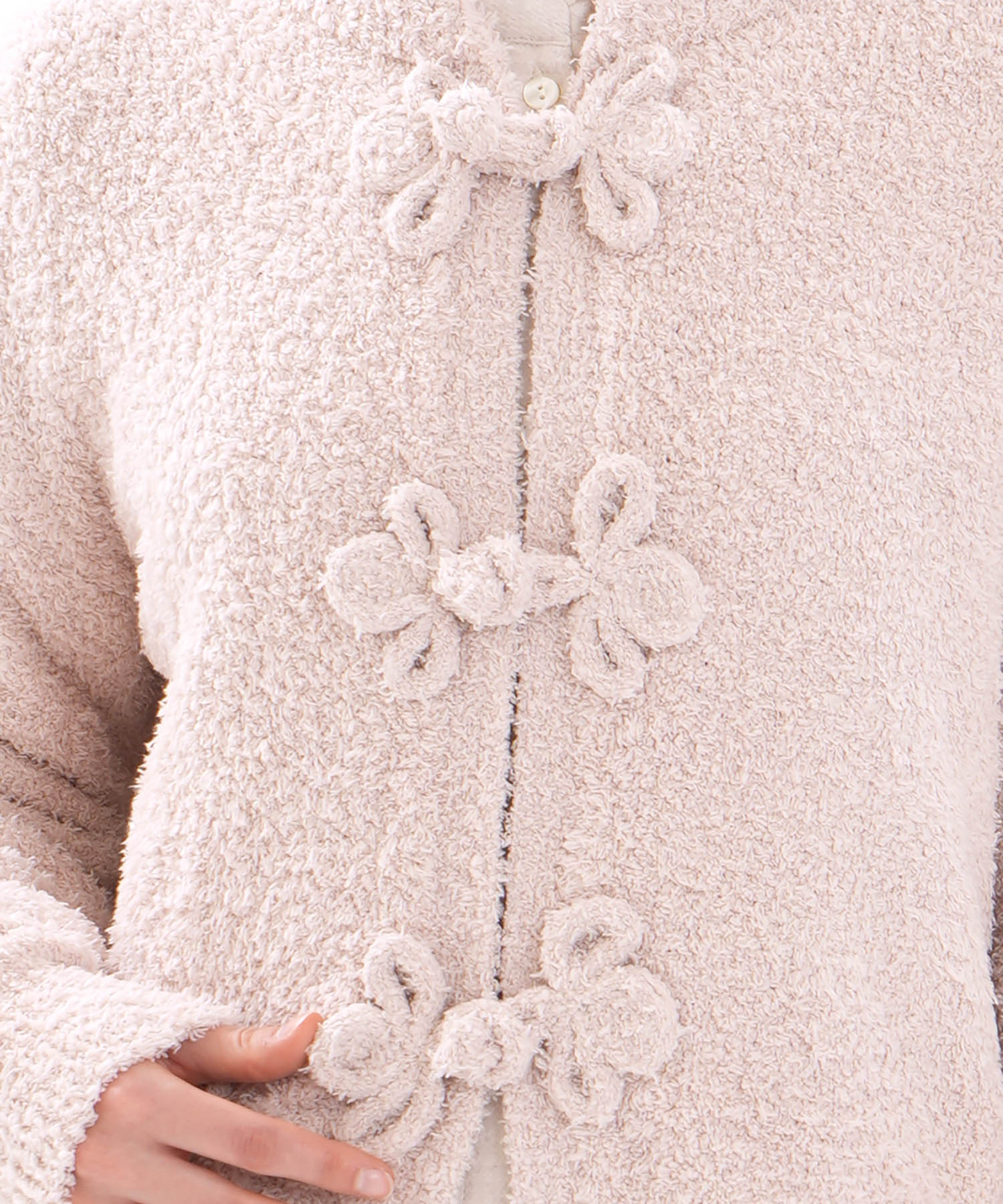 モールニットノエルリュバンカーディガン_パジャマ&ルームウェア-トップス-カーディガン・ガウン_ベージュ_4