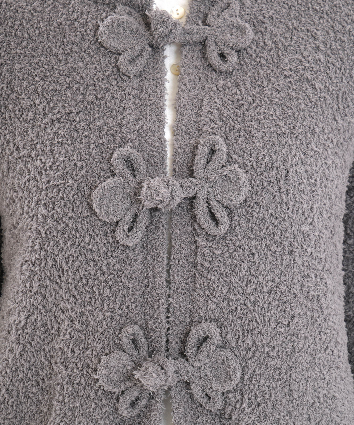 モールニットノエルリュバンカーディガン_パジャマ&ルームウェア-トップス-カーディガン・ガウン_グレー_4