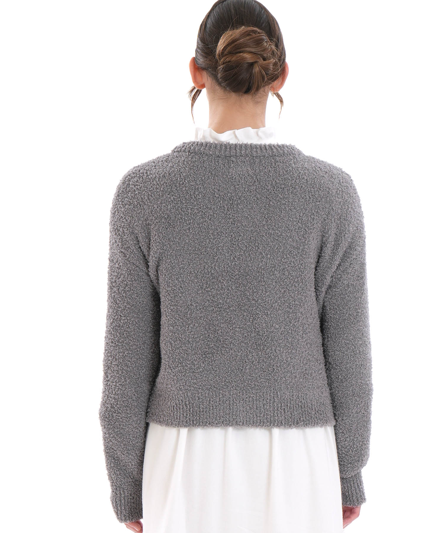 モールニットノエルリュバンカーディガン_パジャマ&ルームウェア-トップス-カーディガン・ガウン_グレー_6