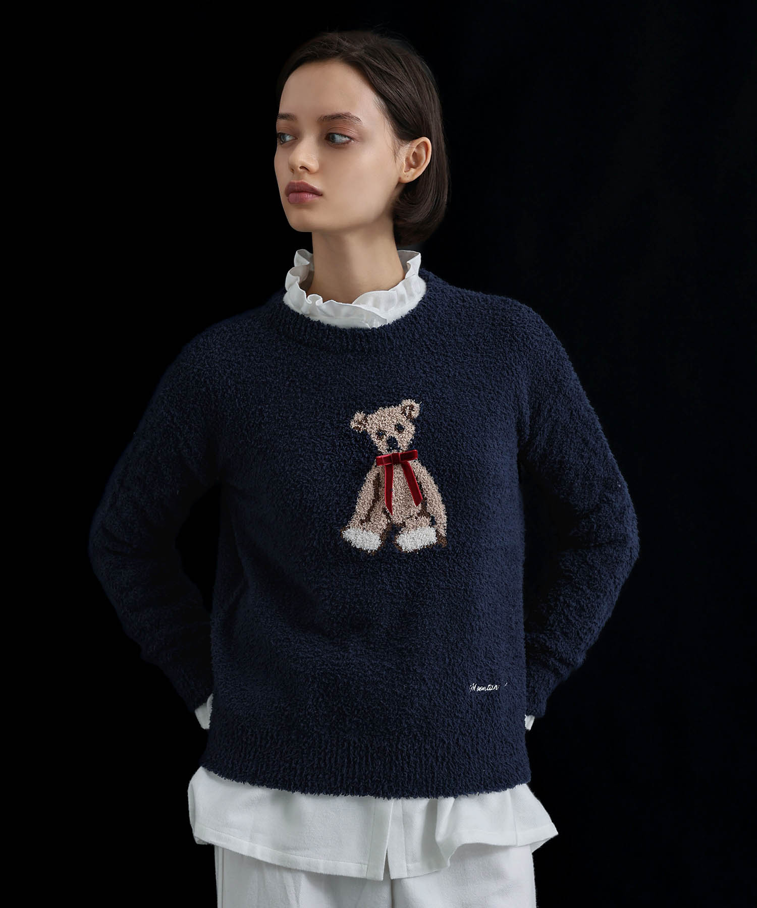 コットンフランネルシュクレフリルパジャマ_パジャマ&ルームウェア-セットアップ_ホワイト_8