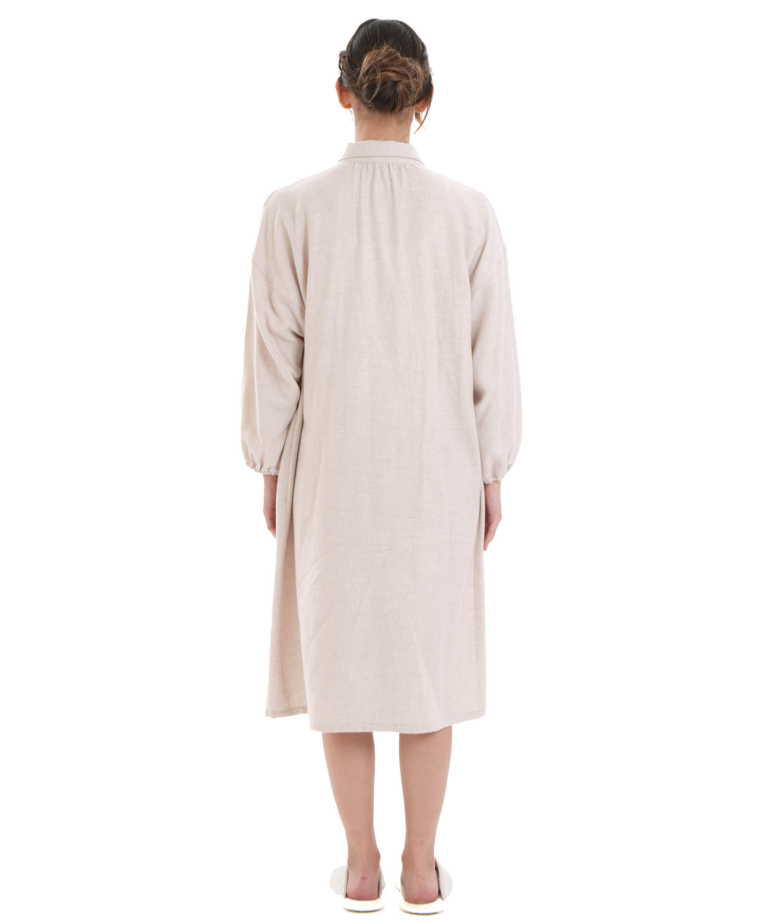 コットンフランネルウインターベリーワンピース_パジャマ&ルームウェア-ワンピース・ネグリジェ_アイボリー_6