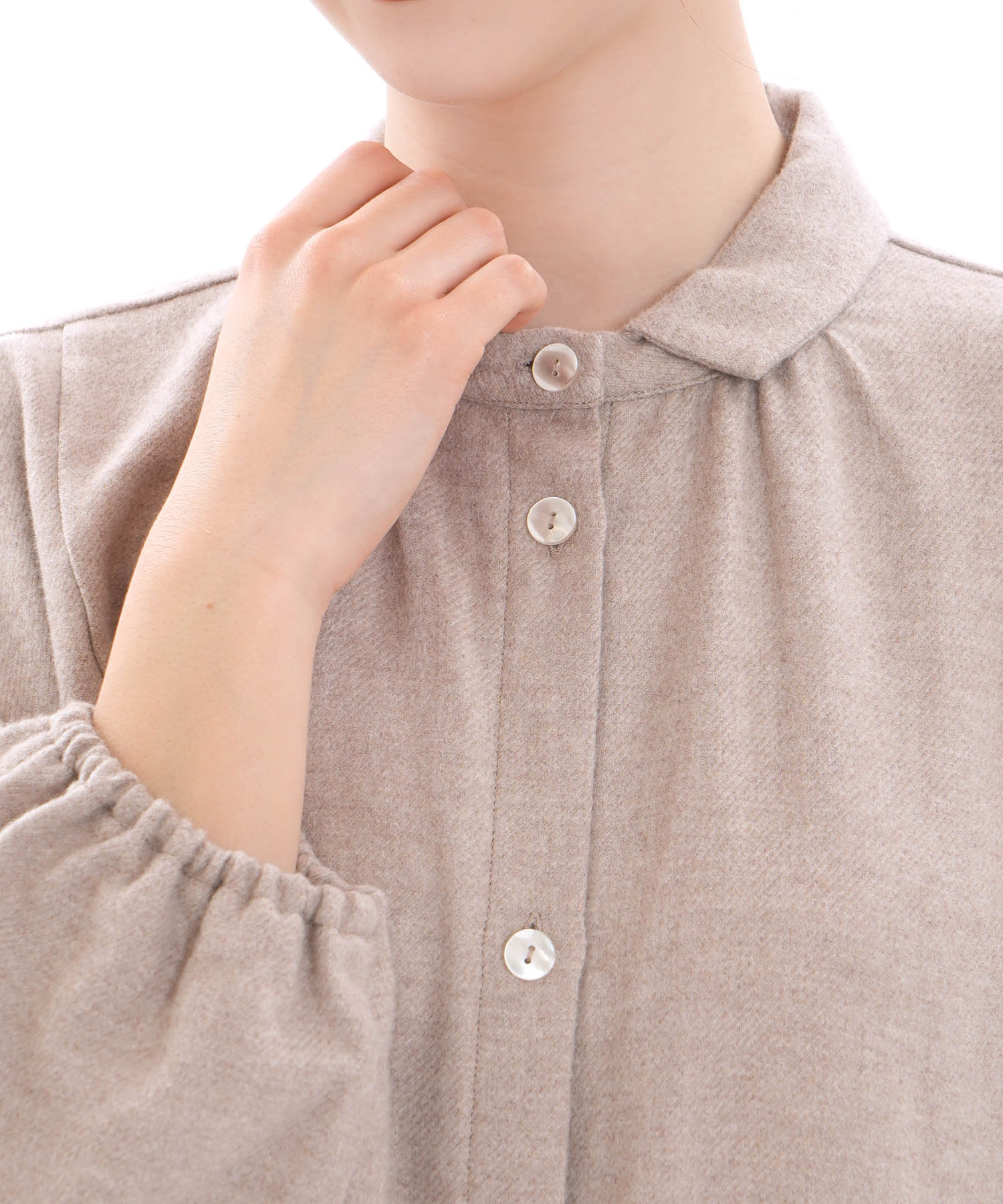 コットンフランネルウインターベリーワンピース_パジャマ&ルームウェア-ワンピース・ネグリジェ_ブラウン_3