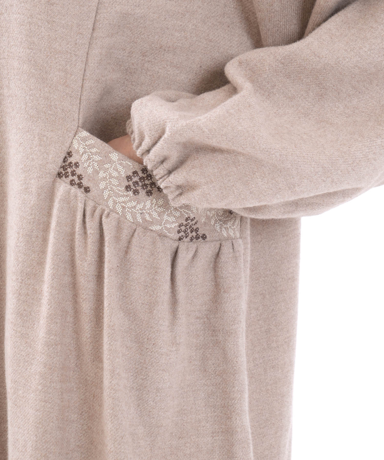 コットンフランネルウインターベリーワンピース_パジャマ&ルームウェア-ワンピース・ネグリジェ_ブラウン_4