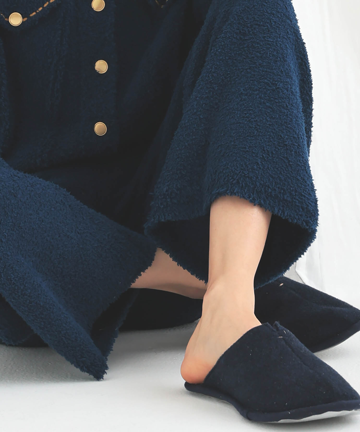 モールニットフラッフィーデニムボトムス_パジャマ&ルームウェア-ボトムス_ブルー_3