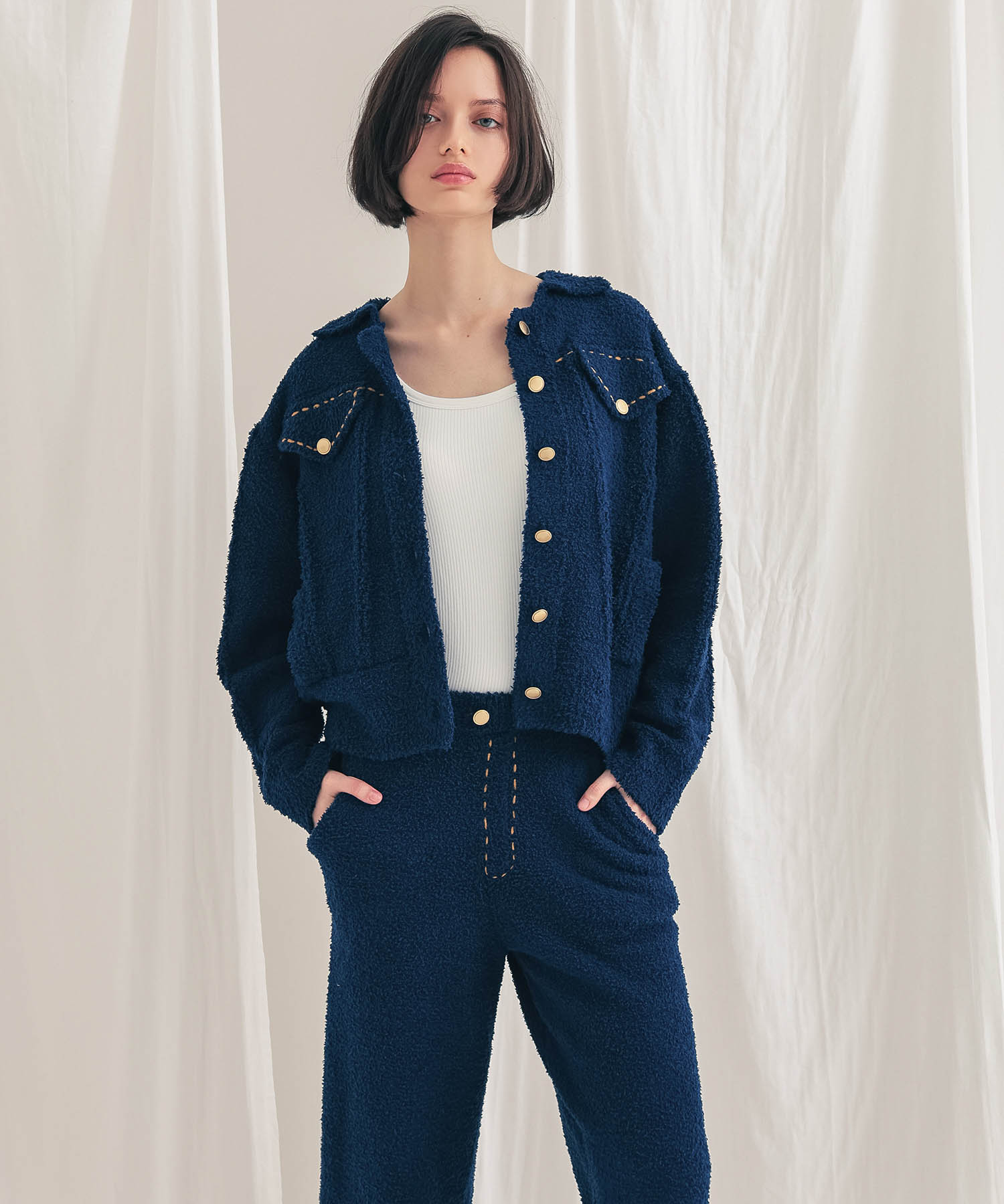 モールニットフラッフィーデニムボトムス_パジャマ&ルームウェア-ボトムス_ブルー_6