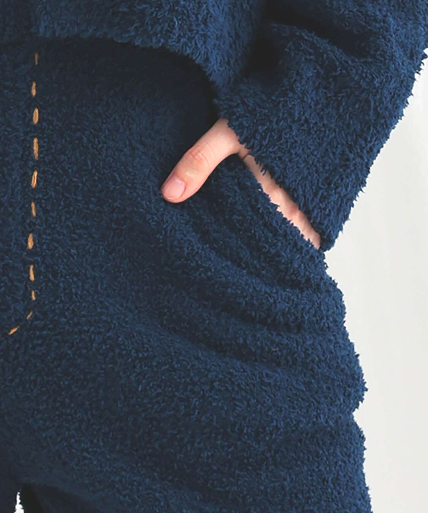 モールニットフラッフィーデニムボトムス_パジャマ&ルームウェア-ボトムス_ブルー_2