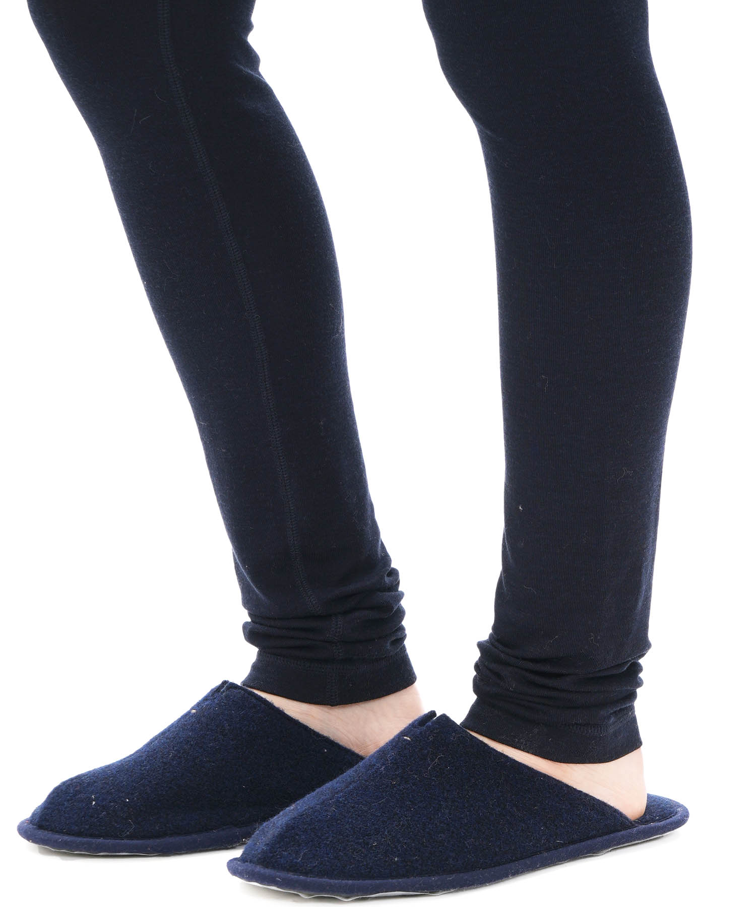 ソフトウォームレギンス12分丈_パジャマ&ルームウェア-ボトムス_ネイビー_3