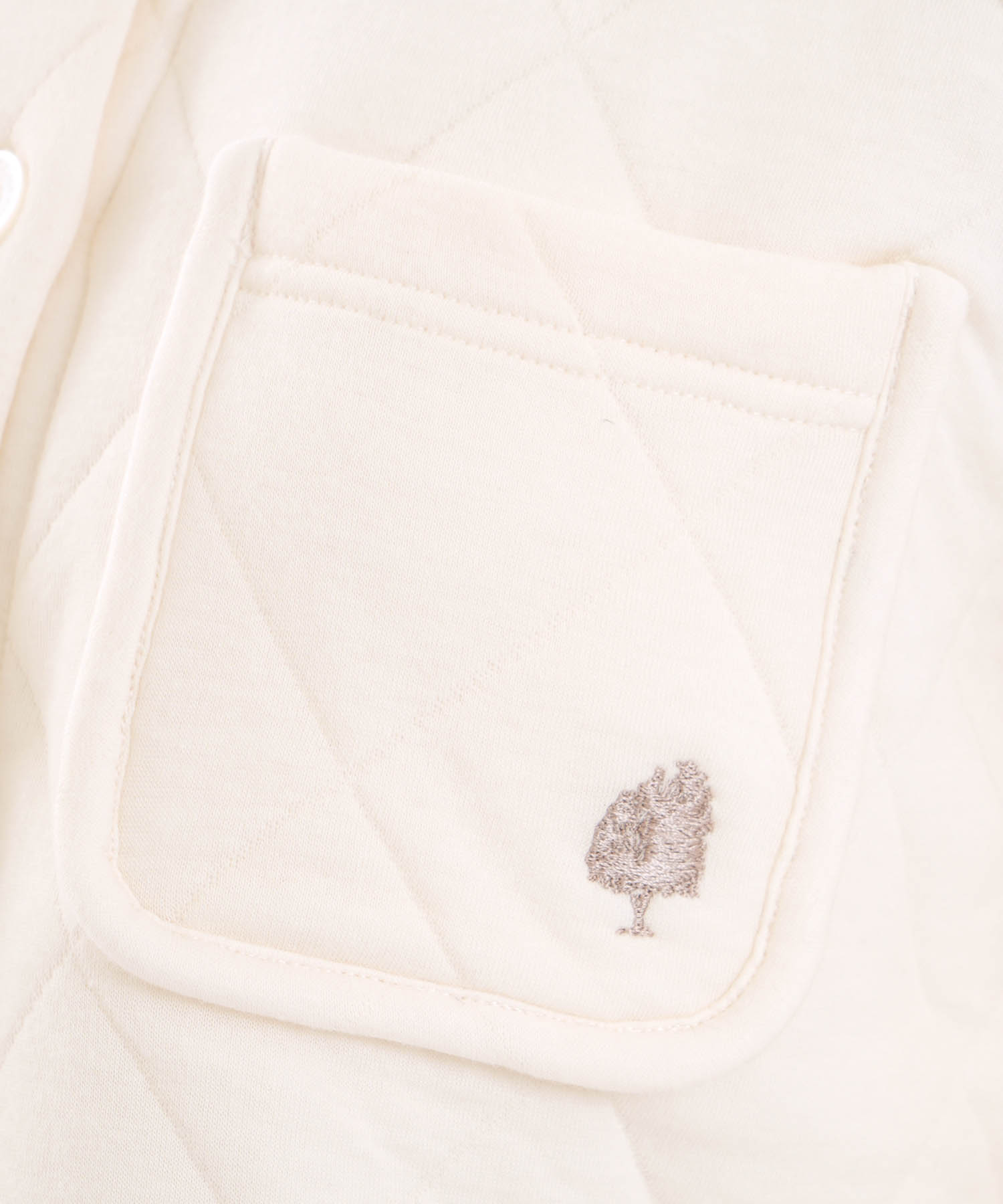 コットン接結(綿入り)厚手キルトトップス_パジャマ&ルームウェア-トップス_アイボリー_5