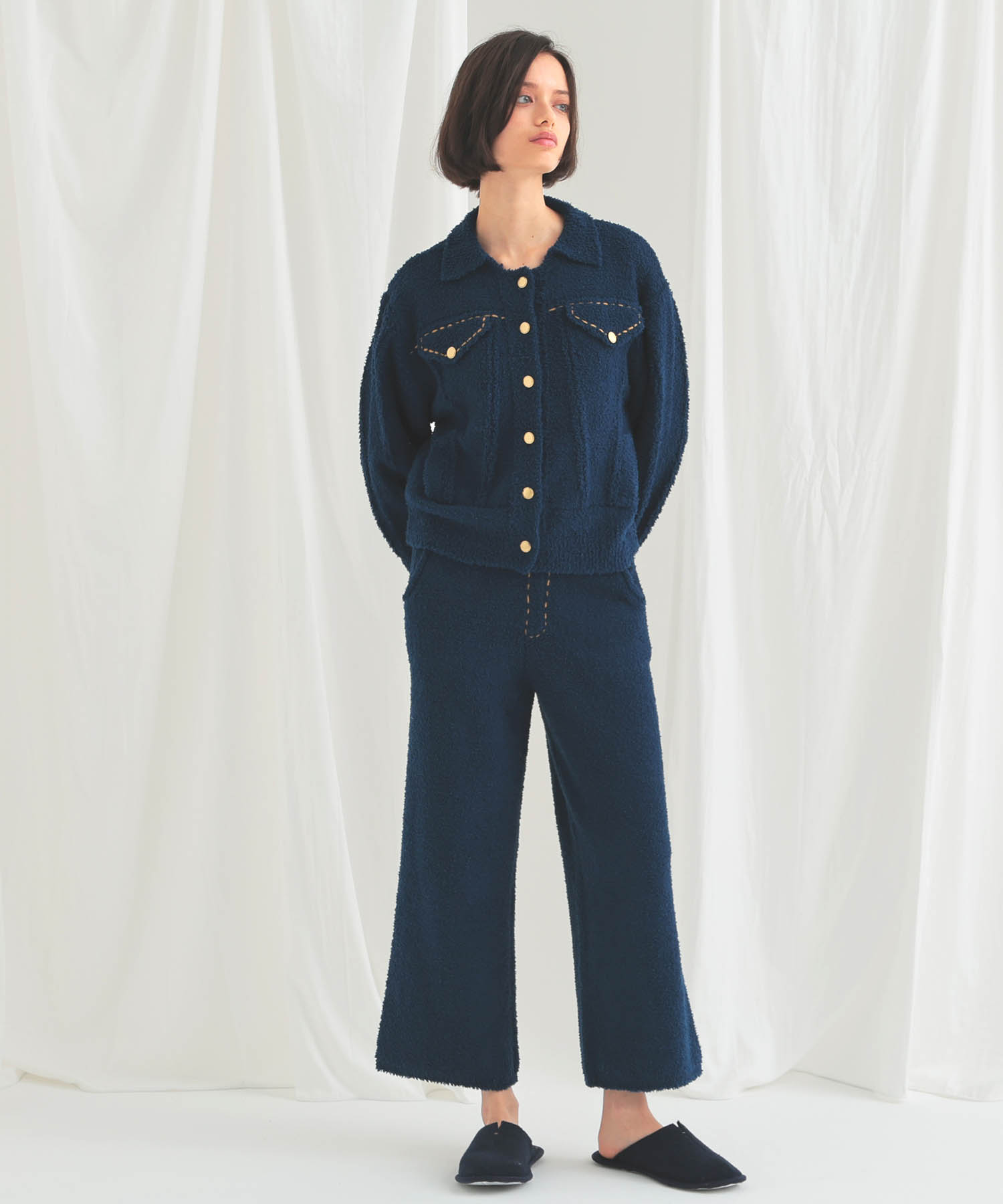 モールニットフラッフィーデニムトップス_パジャマ&ルームウェア-トップス_ブルー_2