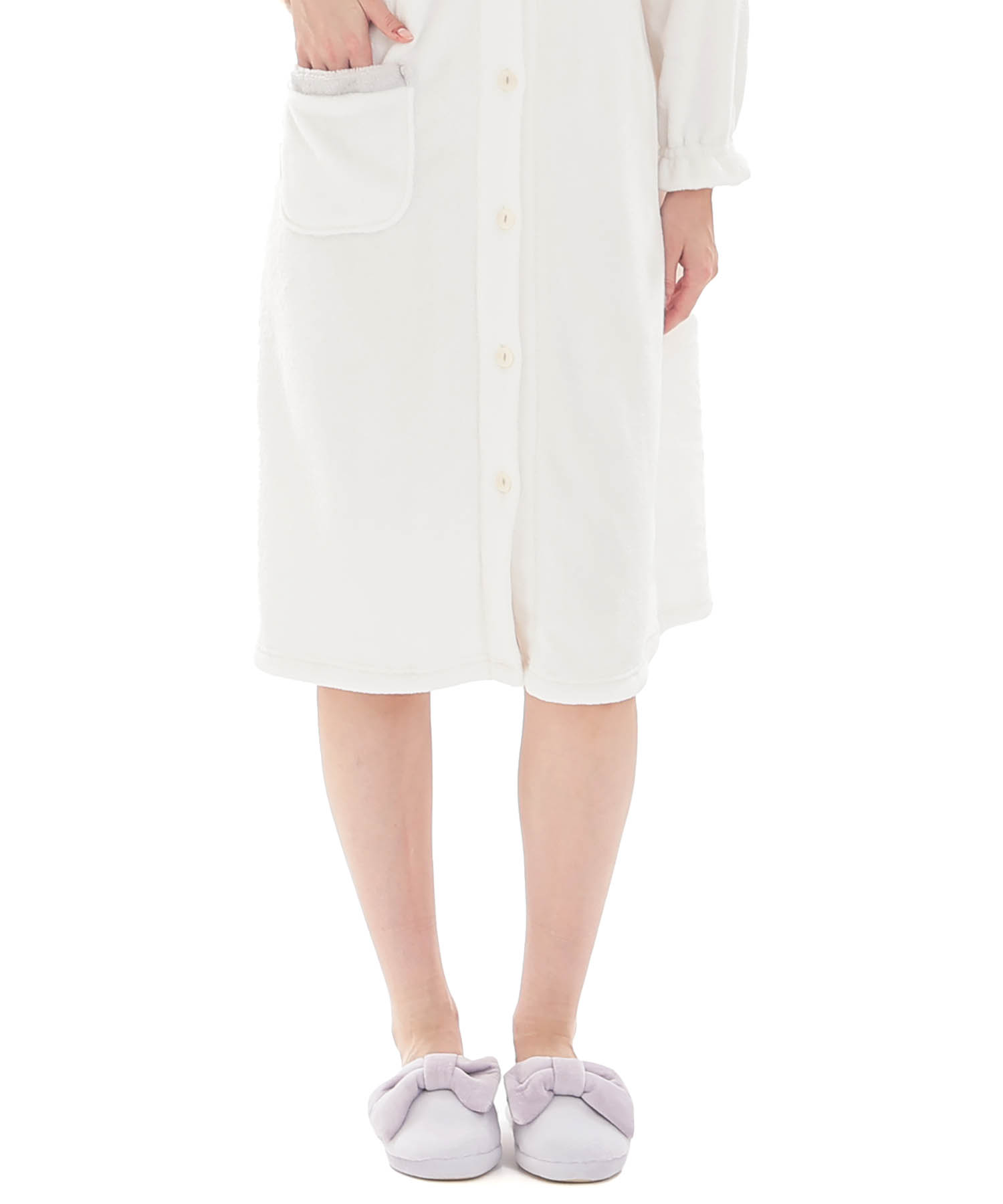 スノーパウダームジワンピース_パジャマ&ルームウェア-ワンピース・ネグリジェ_ホワイト_6