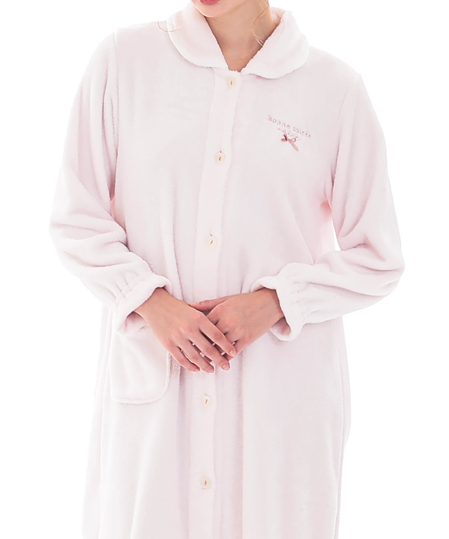 スノーパウダームジワンピース_パジャマ&ルームウェア-ワンピース・ネグリジェ_ピンク_0