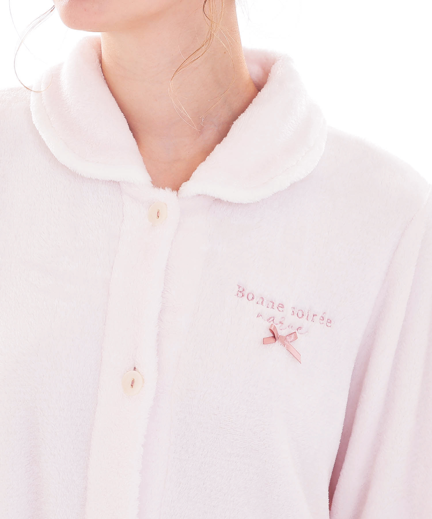 スノーパウダームジワンピース_パジャマ&ルームウェア-ワンピース・ネグリジェ_ピンク_3