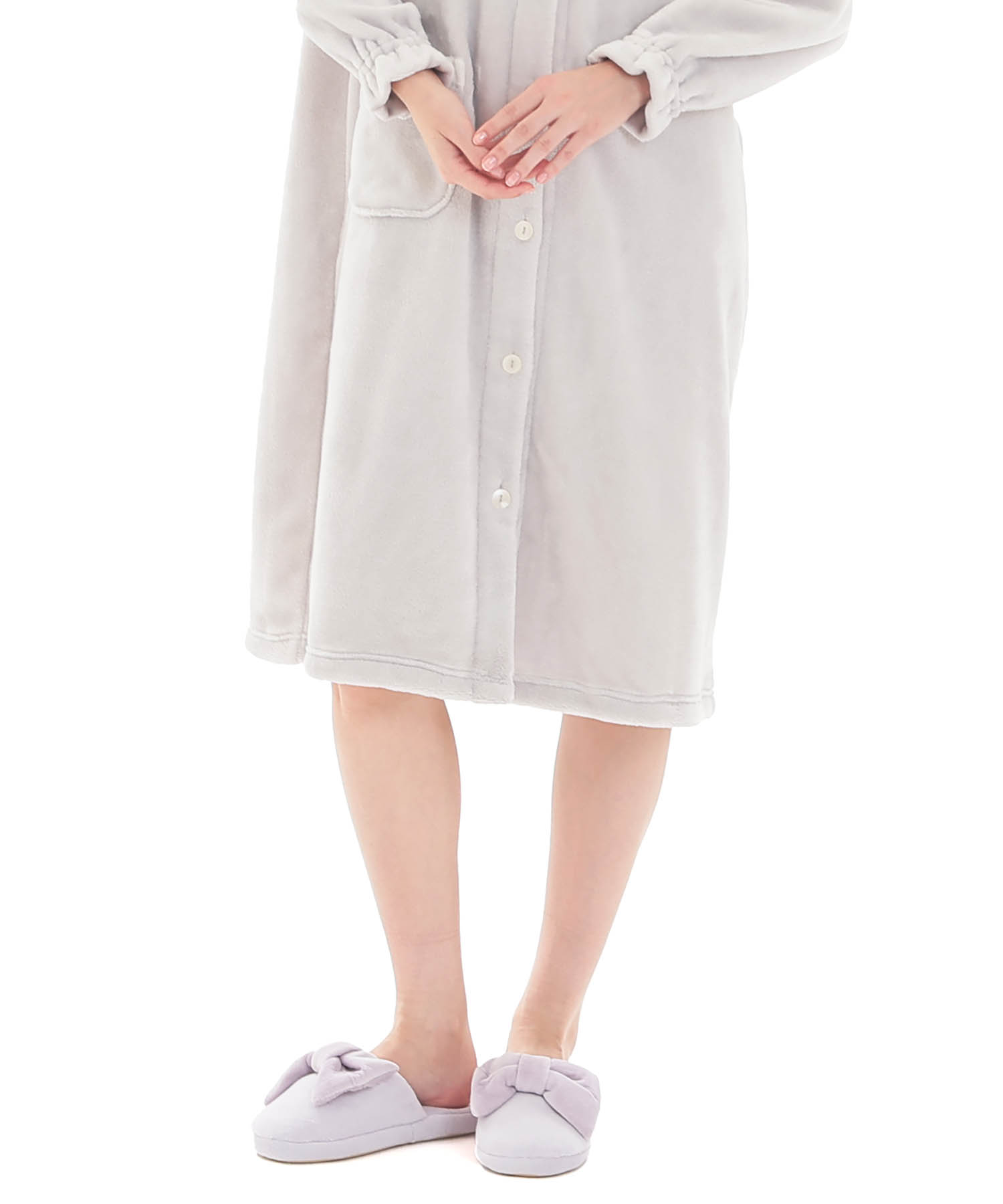 スノーパウダームジワンピース_パジャマ&ルームウェア-ワンピース・ネグリジェ_グレー_6