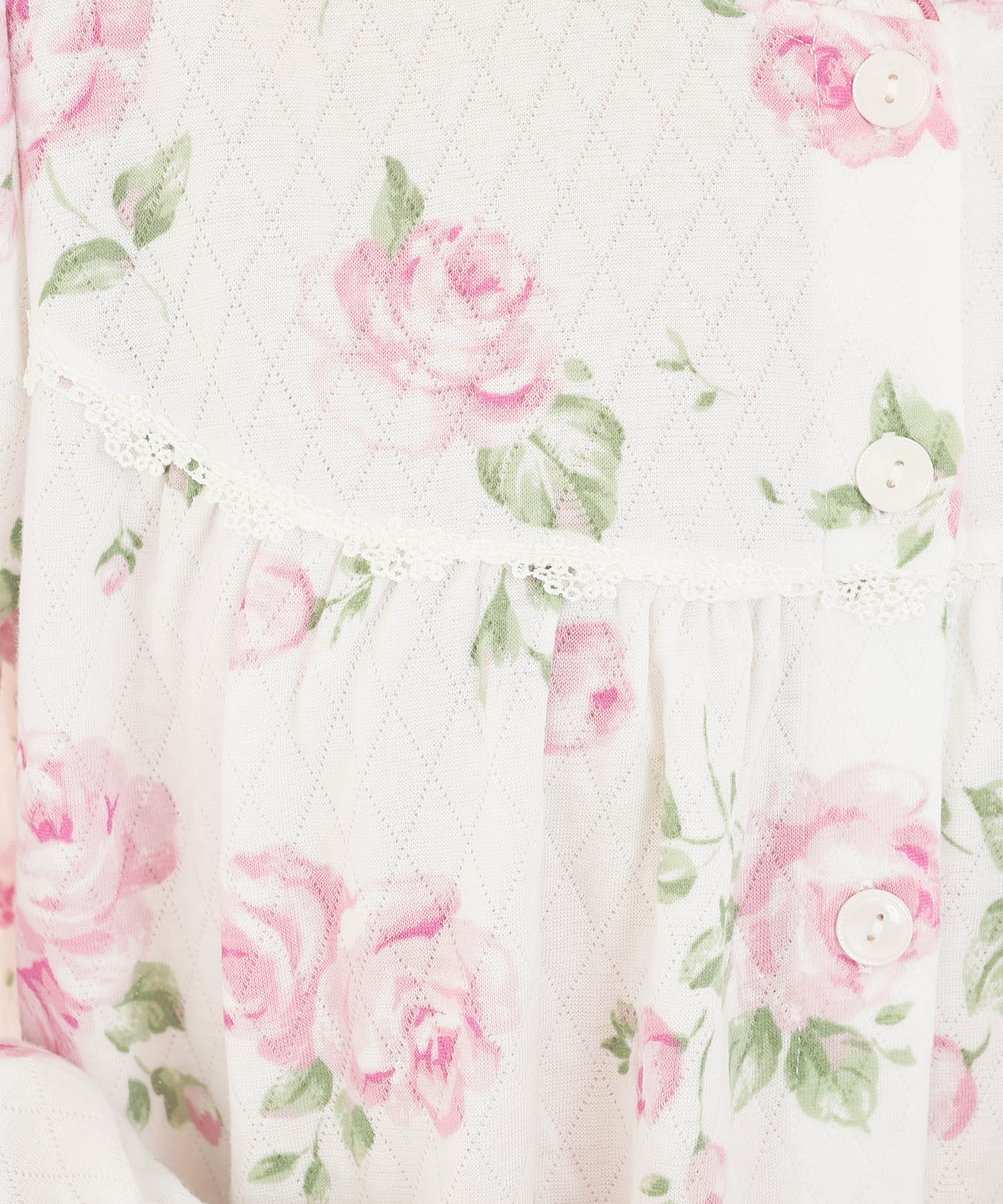 接結（綿入り）ローズワンピース_パジャマ&ルームウェア-ワンピース・ネグリジェ_ホワイト_4