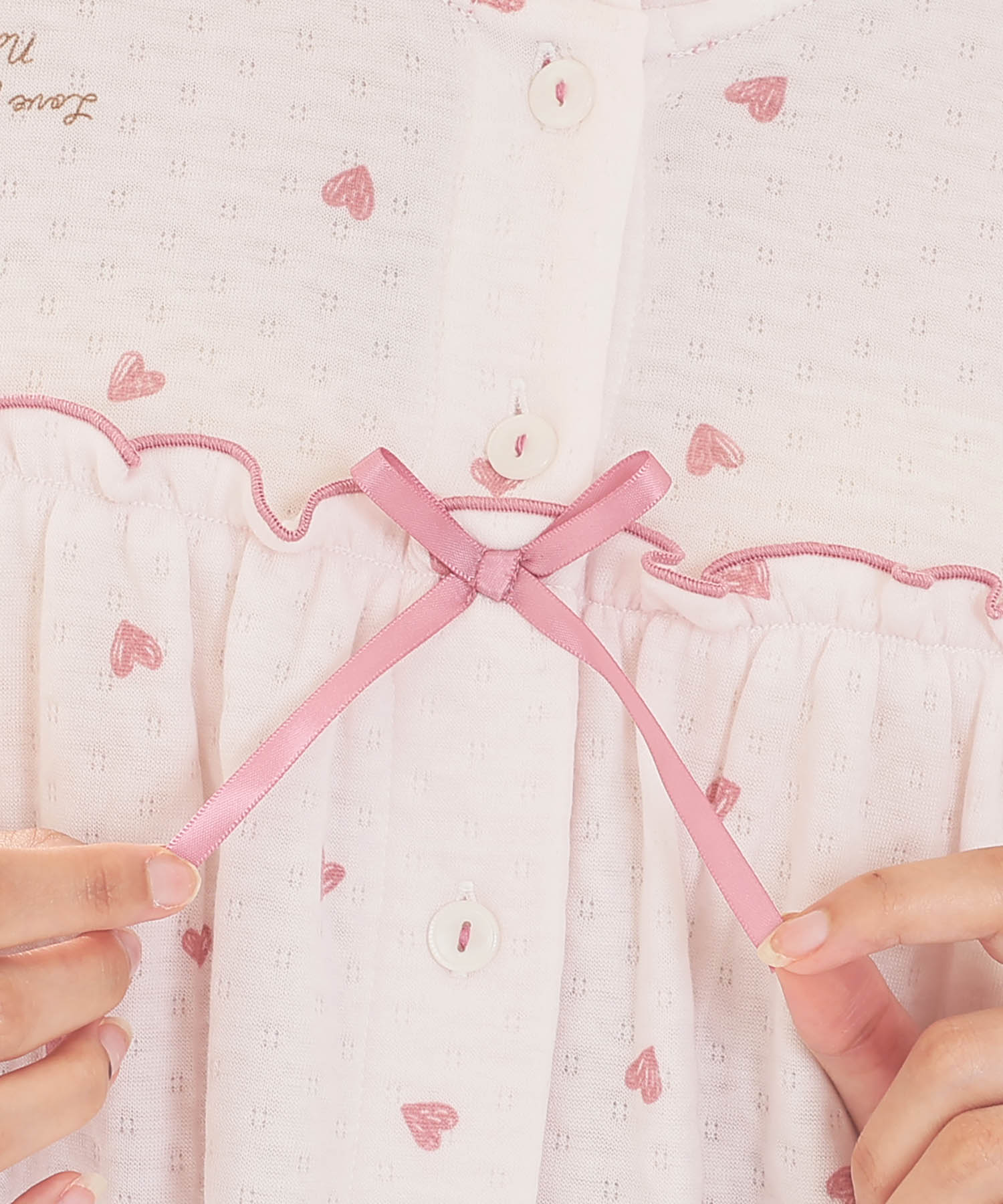 接結（綿入り）ハートワンピース_パジャマ&ルームウェア-ワンピース・ネグリジェ_ピンク_4