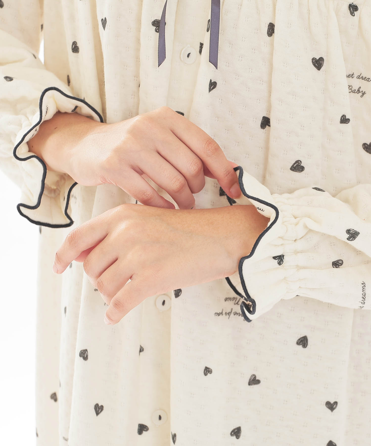 接結（綿入り）ハートワンピース_パジャマ&ルームウェア-ワンピース・ネグリジェ_ベージュ_5