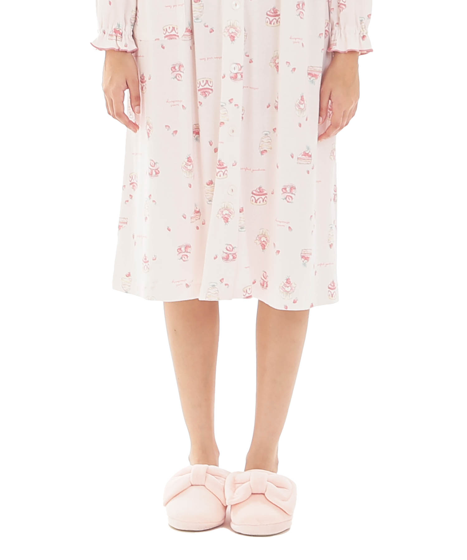 スムーススイーツワンピース_パジャマ&ルームウェア-ワンピース・ネグリジェ_ピンク_5