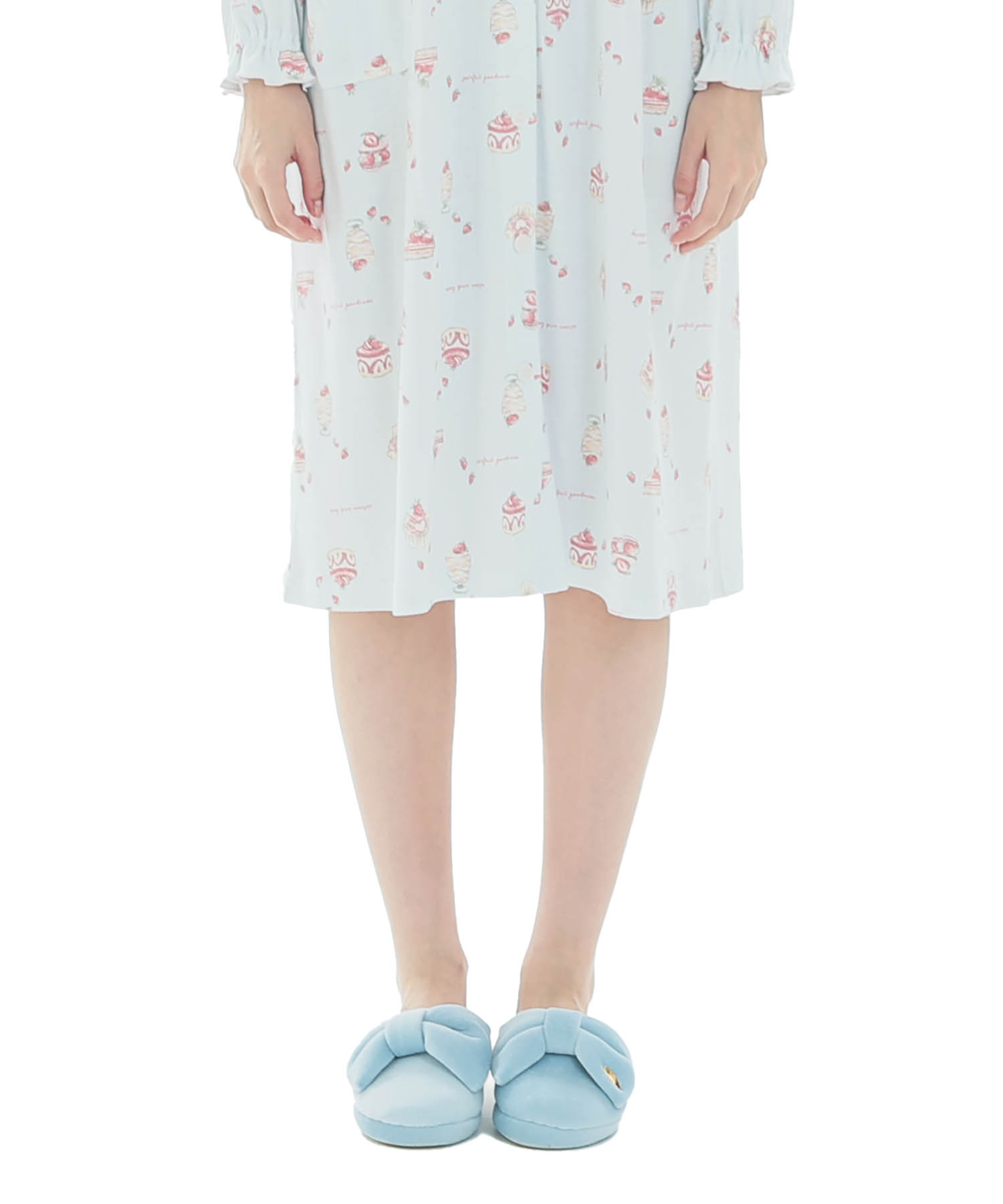スムーススイーツワンピース_パジャマ&ルームウェア-ワンピース・ネグリジェ_ブルー_5