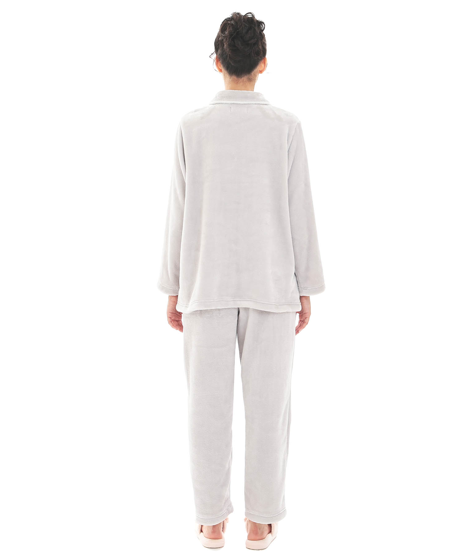 スノーパウダームジシャツパジャマ_パジャマ&ルームウェア-セットアップ_グレー_7