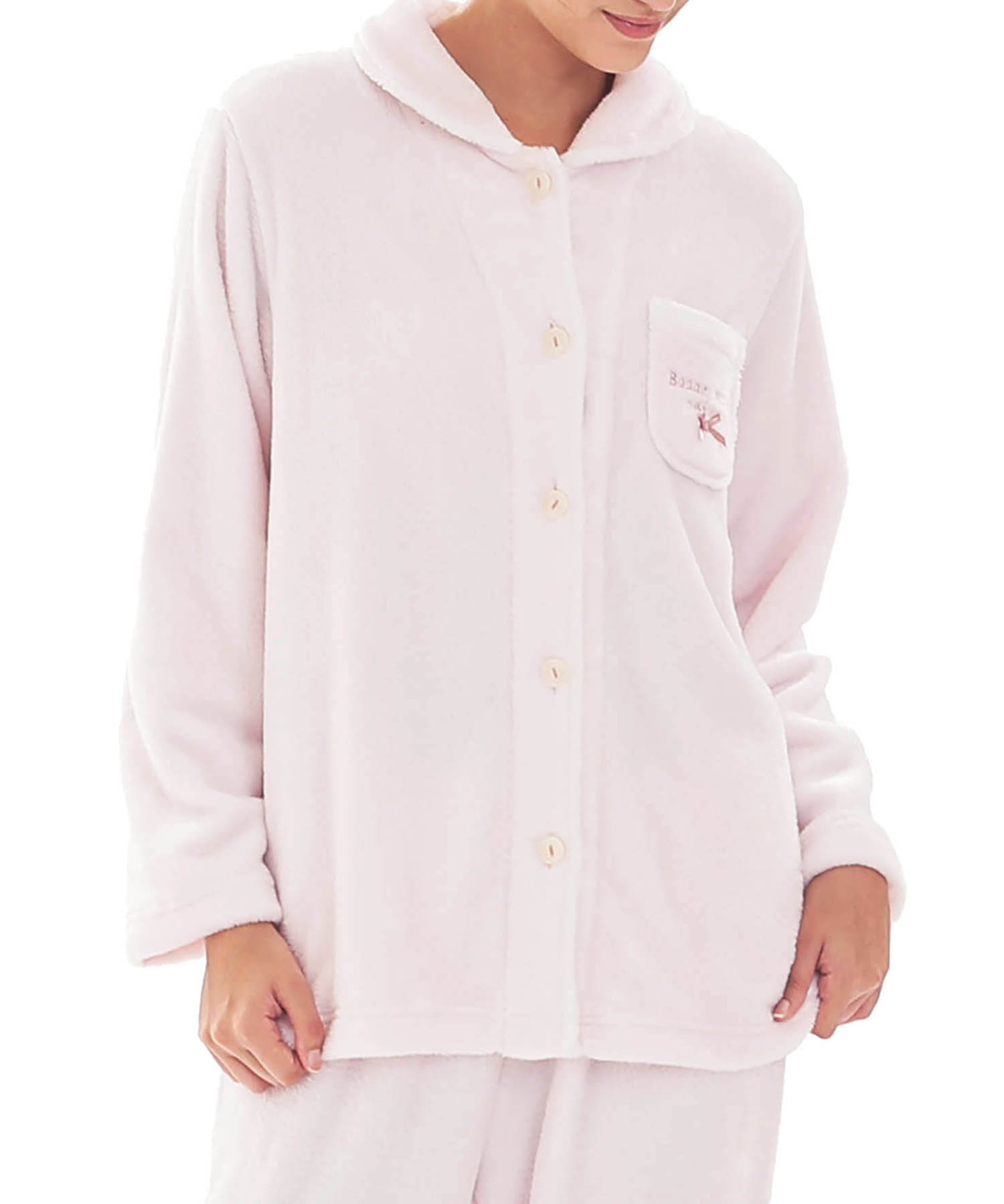 スノーパウダームジシャツパジャマ_パジャマ&ルームウェア-セットアップ_ピンク_0