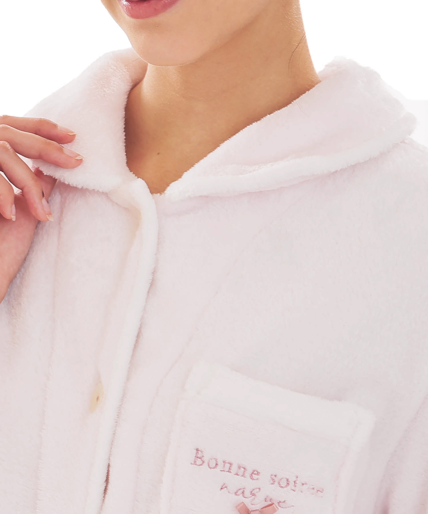 スノーパウダームジシャツパジャマ_パジャマ&ルームウェア-セットアップ_ピンク_3