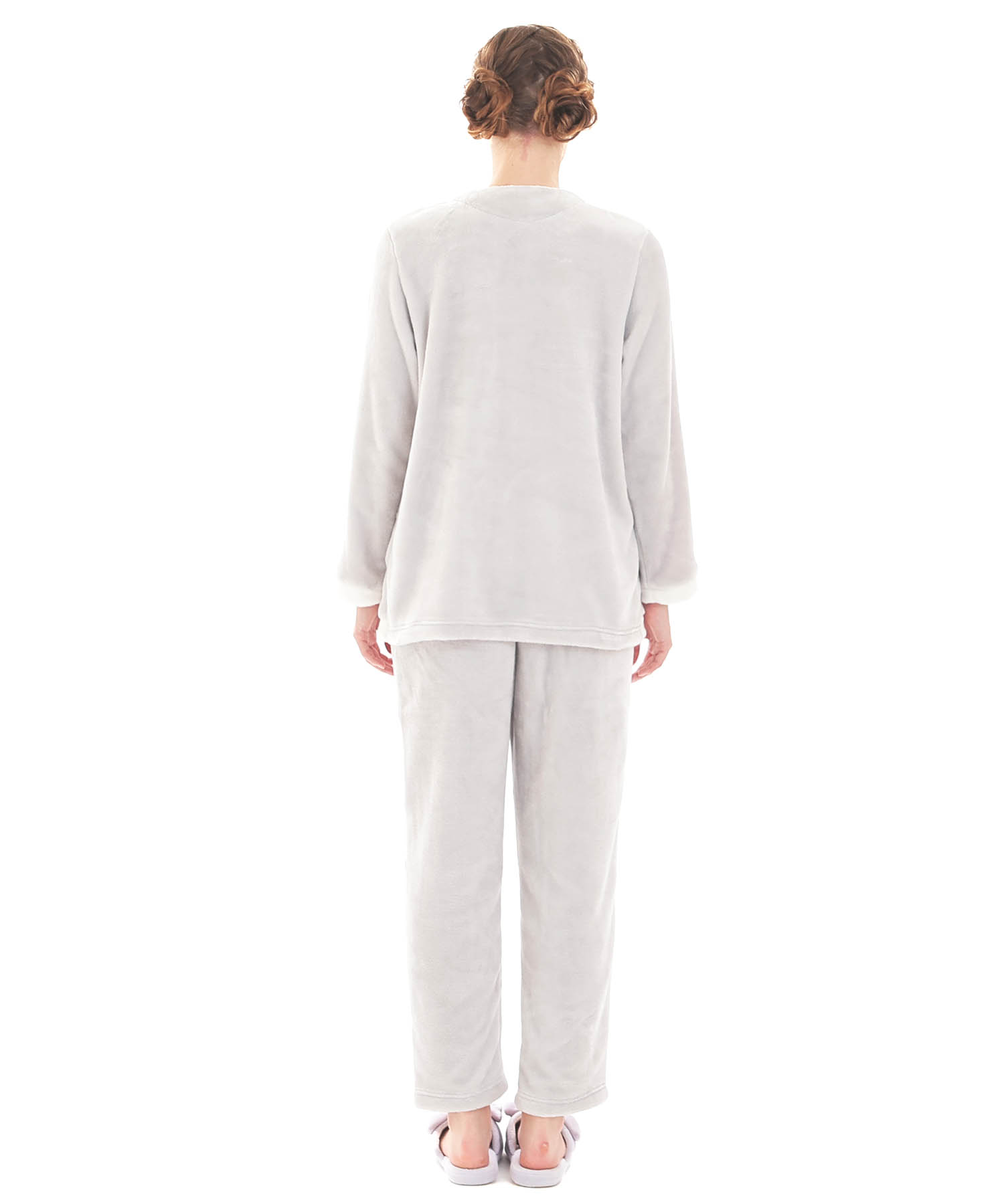 スノーパウダームジペプラムパジャマ_パジャマ&ルームウェア-セットアップ_グレー_7