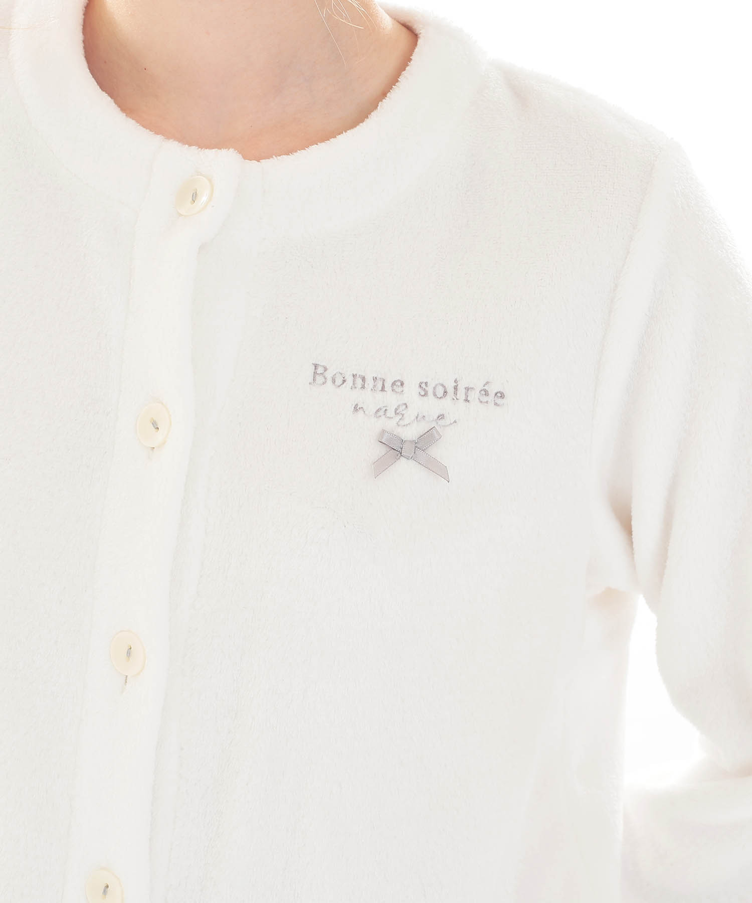 スノーパウダームジペプラムパジャマ_パジャマ&ルームウェア-セットアップ_ホワイト_3