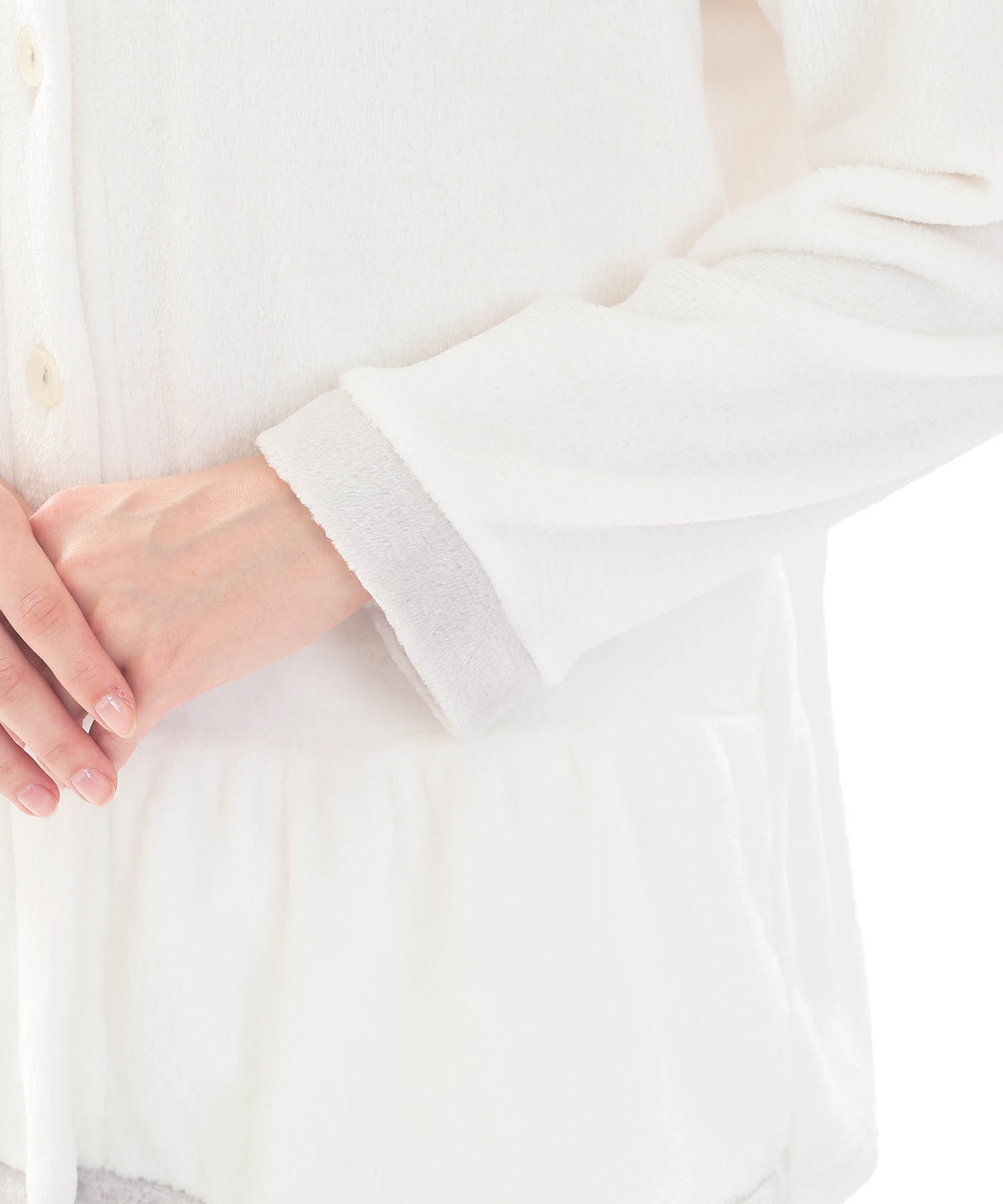 スノーパウダームジペプラムパジャマ_パジャマ&ルームウェア-セットアップ_ホワイト_4