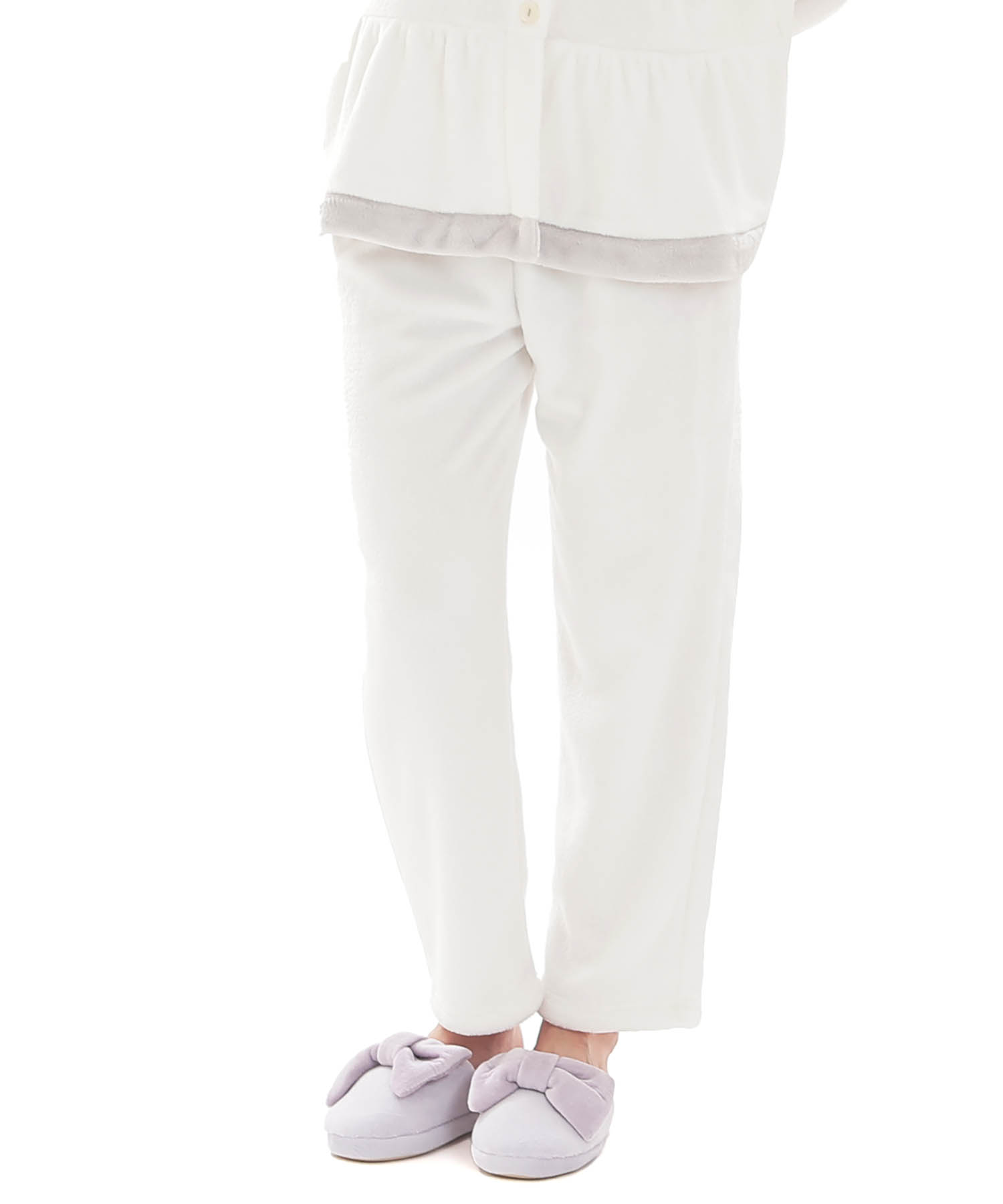 スノーパウダームジペプラムパジャマ_パジャマ&ルームウェア-セットアップ_ホワイト_6