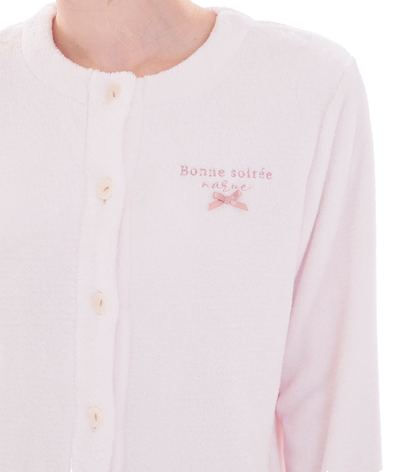 スノーパウダームジペプラムパジャマ_パジャマ&ルームウェア-セットアップ_ピンク_3