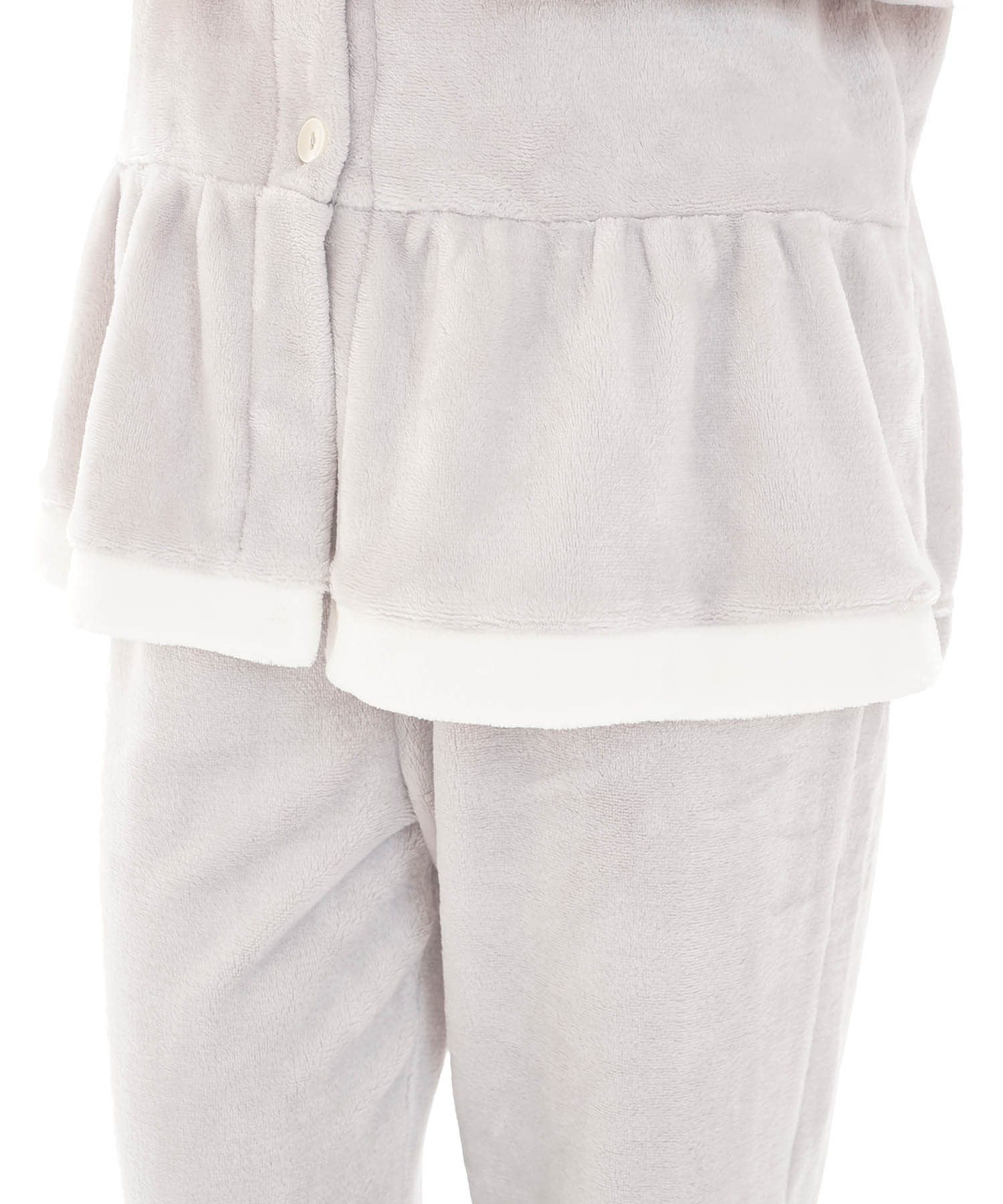 スノーパウダームジペプラムパジャマ_パジャマ&ルームウェア-セットアップ_グレー_5