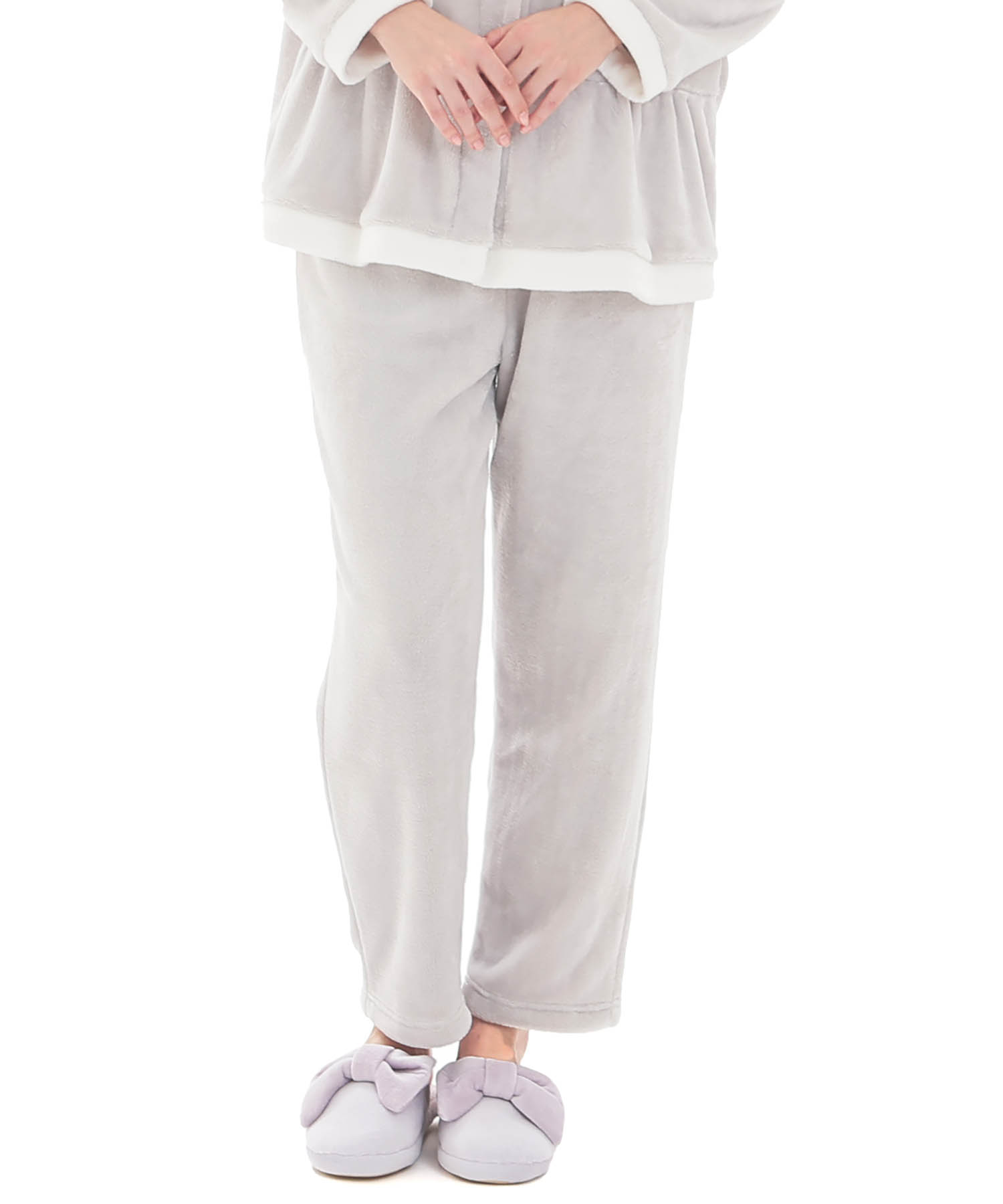 スノーパウダームジペプラムパジャマ_パジャマ&ルームウェア-セットアップ_グレー_6