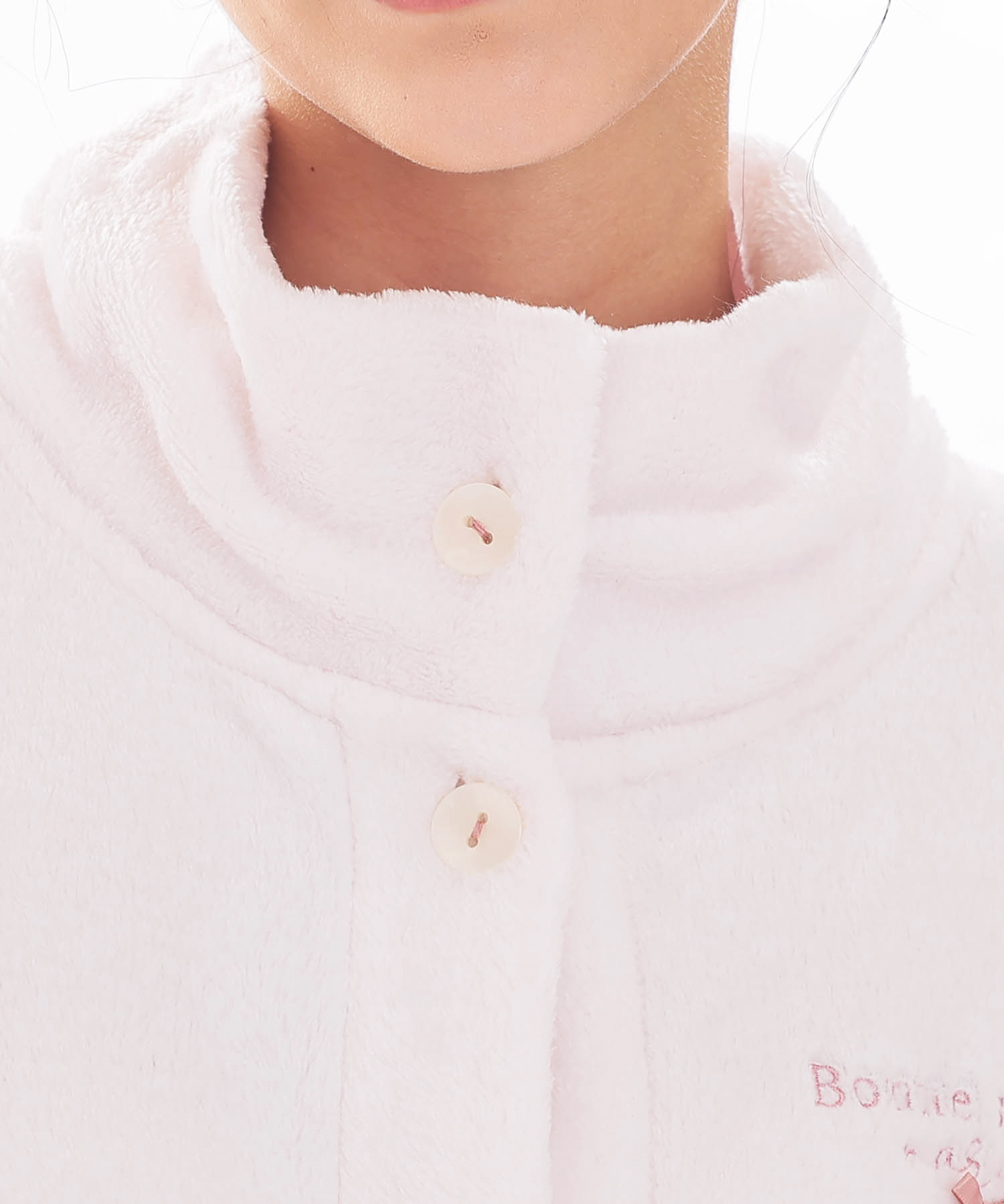 スノーパウダームジスタンドカラーパジャマ_パジャマ&ルームウェア-セットアップ_ピンク_3