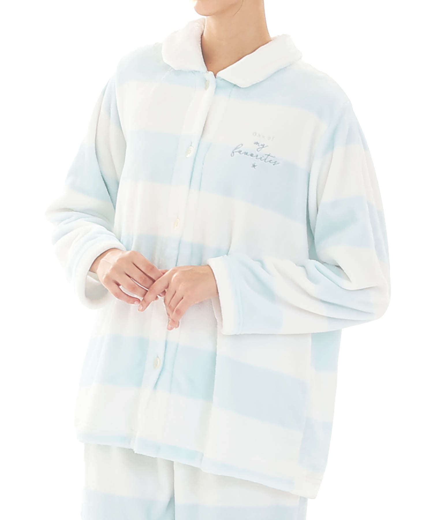 スノーパウダーボーダーシャツパジャマ