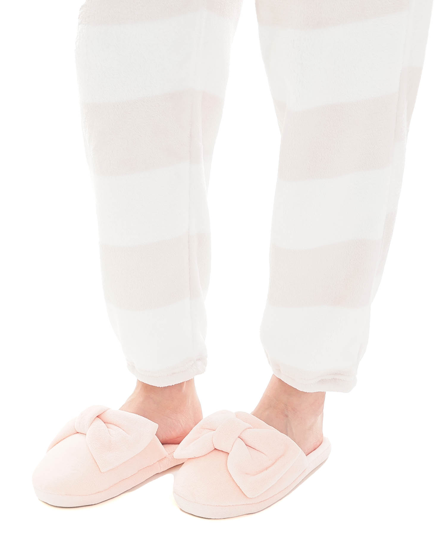 スノーパウダーボーダーショールカラーパジャマ_パジャマ&ルームウェア-セットアップ_ベージュ_5