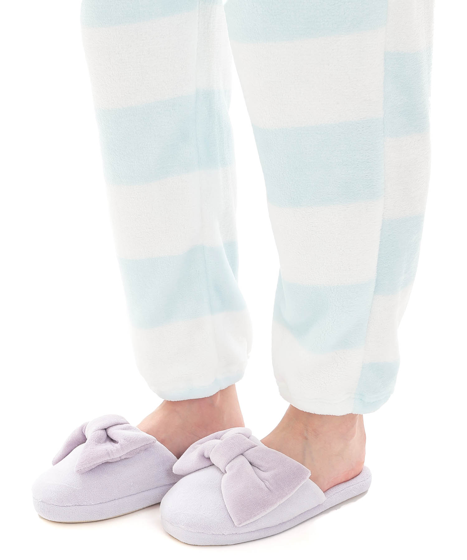 スノーパウダーボーダーショールカラーパジャマ_パジャマ&ルームウェア-セットアップ_ブルー_5