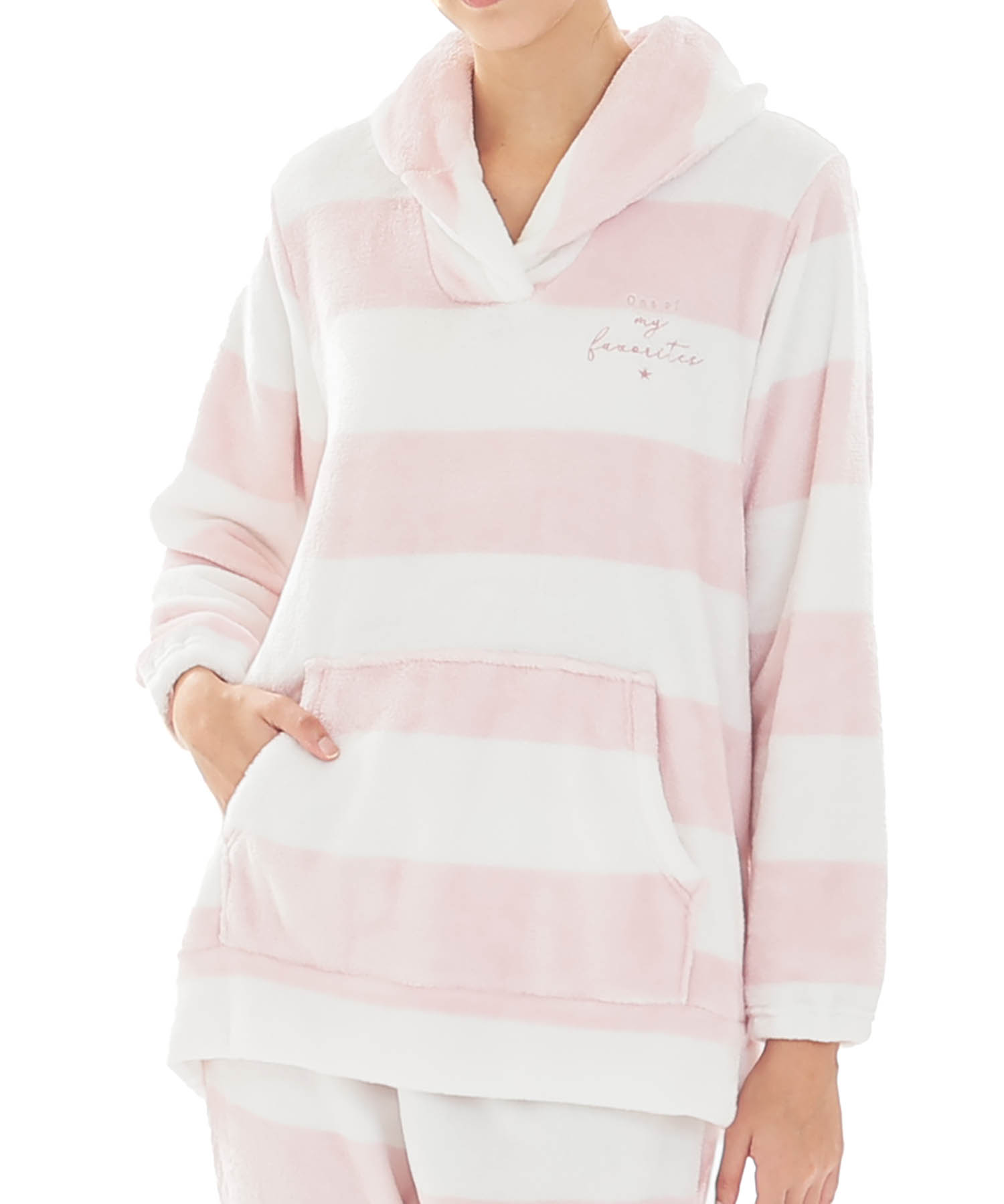 スノーパウダーボーダーショールカラーパジャマ