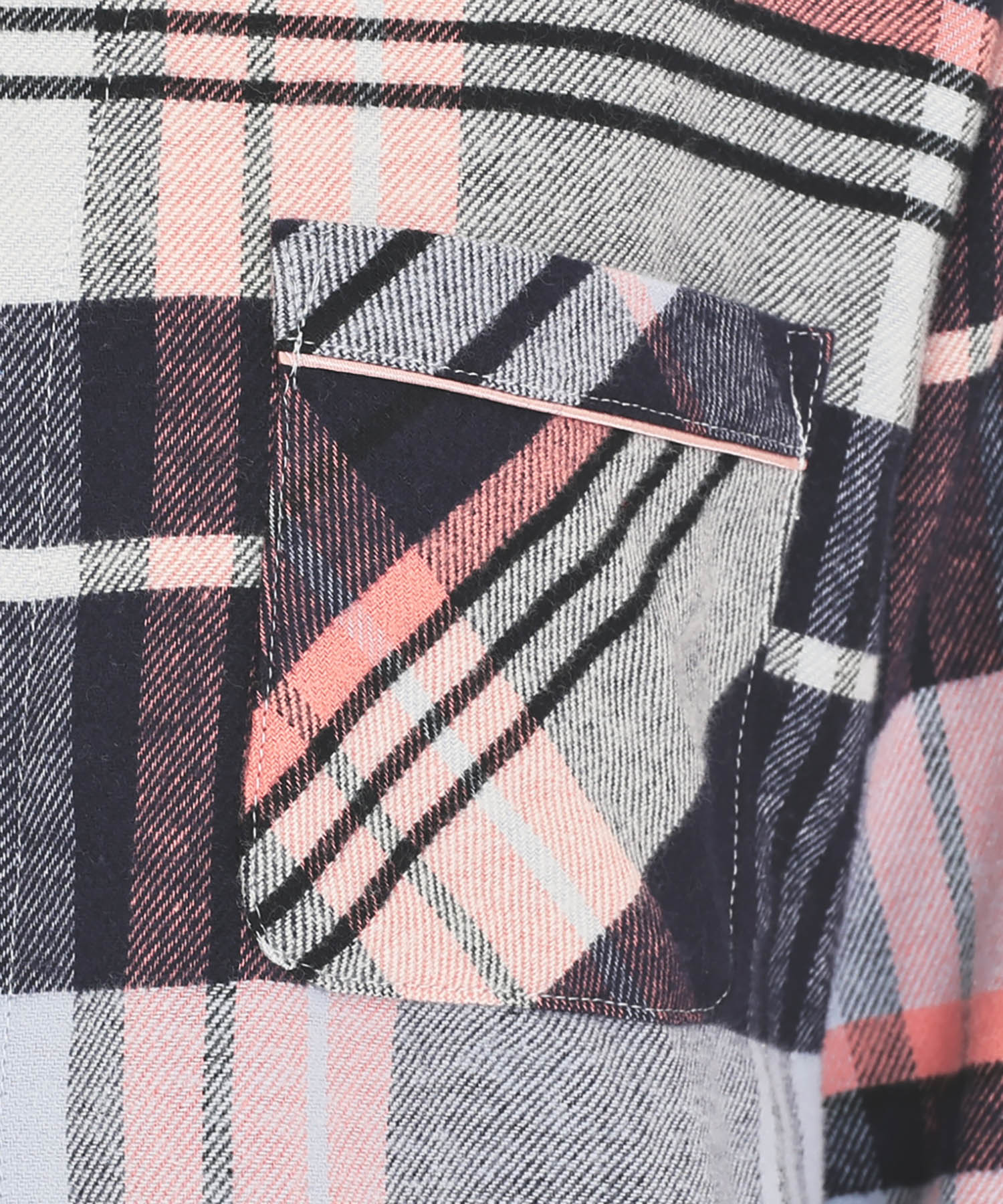 ビエラチェックシャツパジャマ_パジャマ&ルームウェア-セットアップ_ネイビー_4