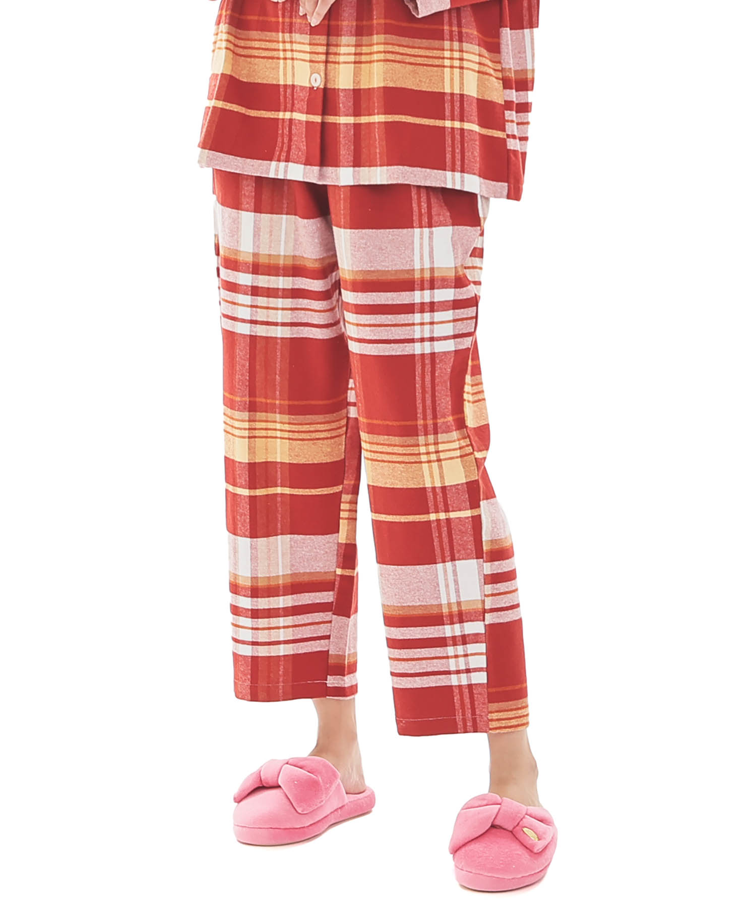ビエラチェックシャツパジャマ_パジャマ&ルームウェア-セットアップ_レッド_5