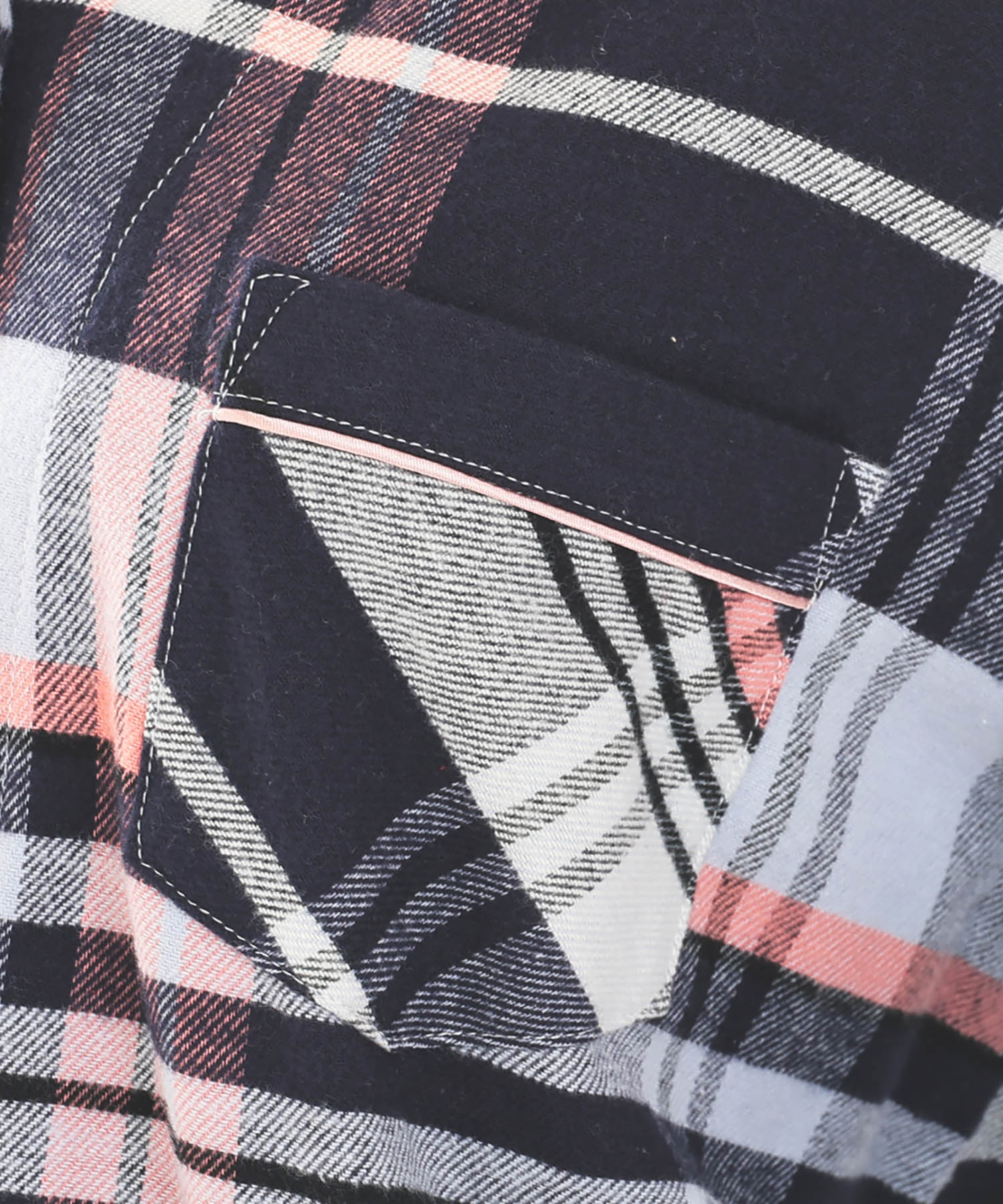 ビエラチェックテーラードパジャマ_パジャマ&ルームウェア-セットアップ_ネイビー_4