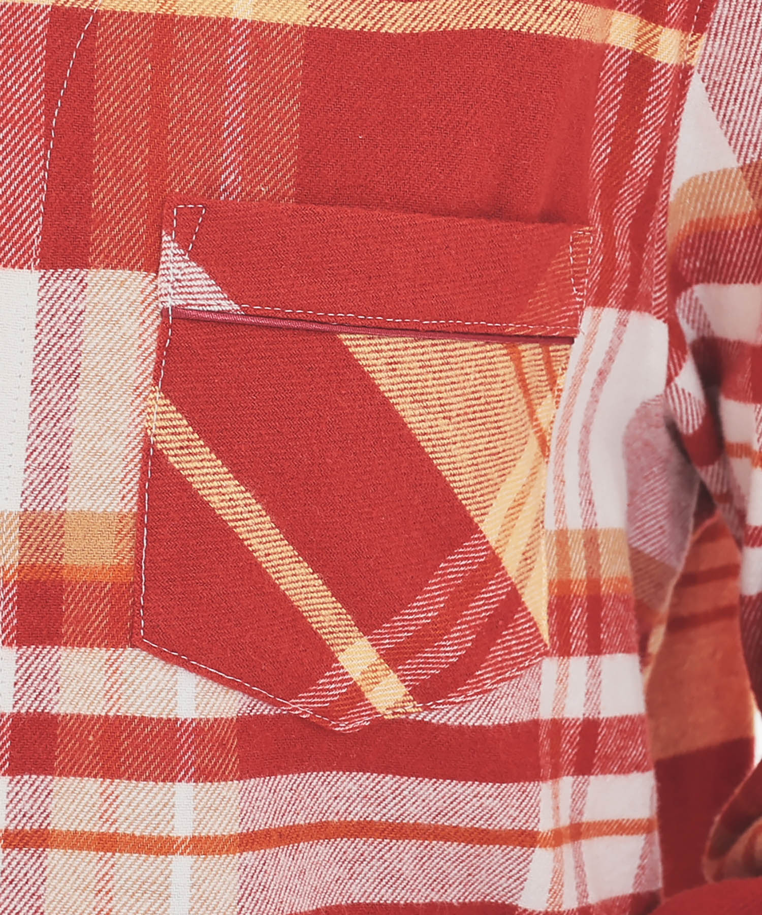 ビエラチェックテーラードパジャマ_パジャマ&ルームウェア-セットアップ_レッド_4
