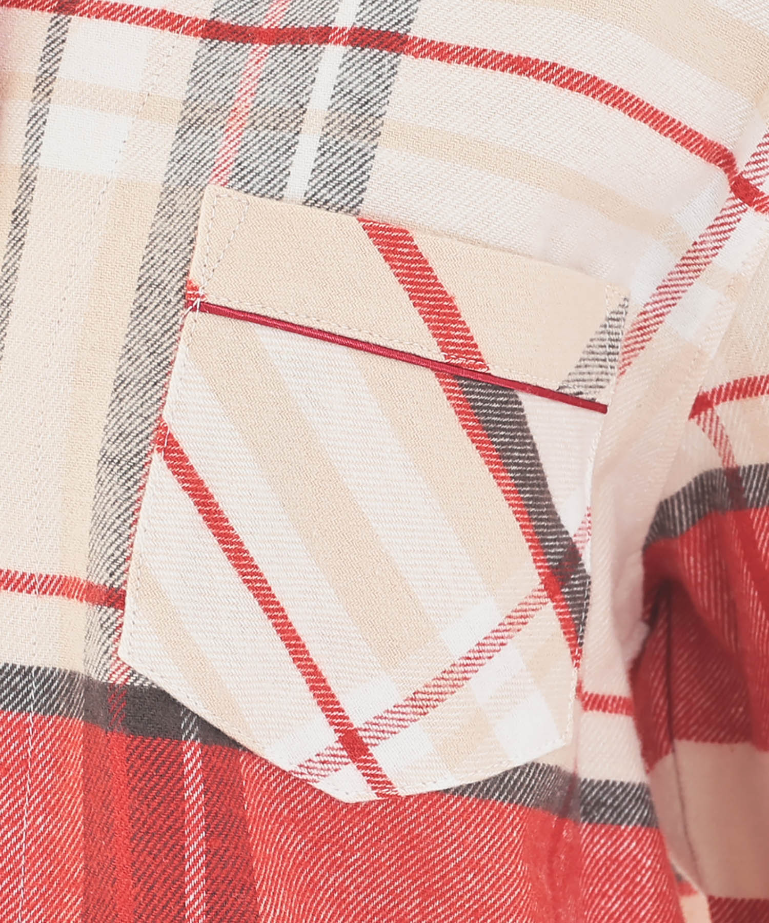 ビエラチェックテーラードパジャマ_パジャマ&ルームウェア-セットアップ_ベージュ_4