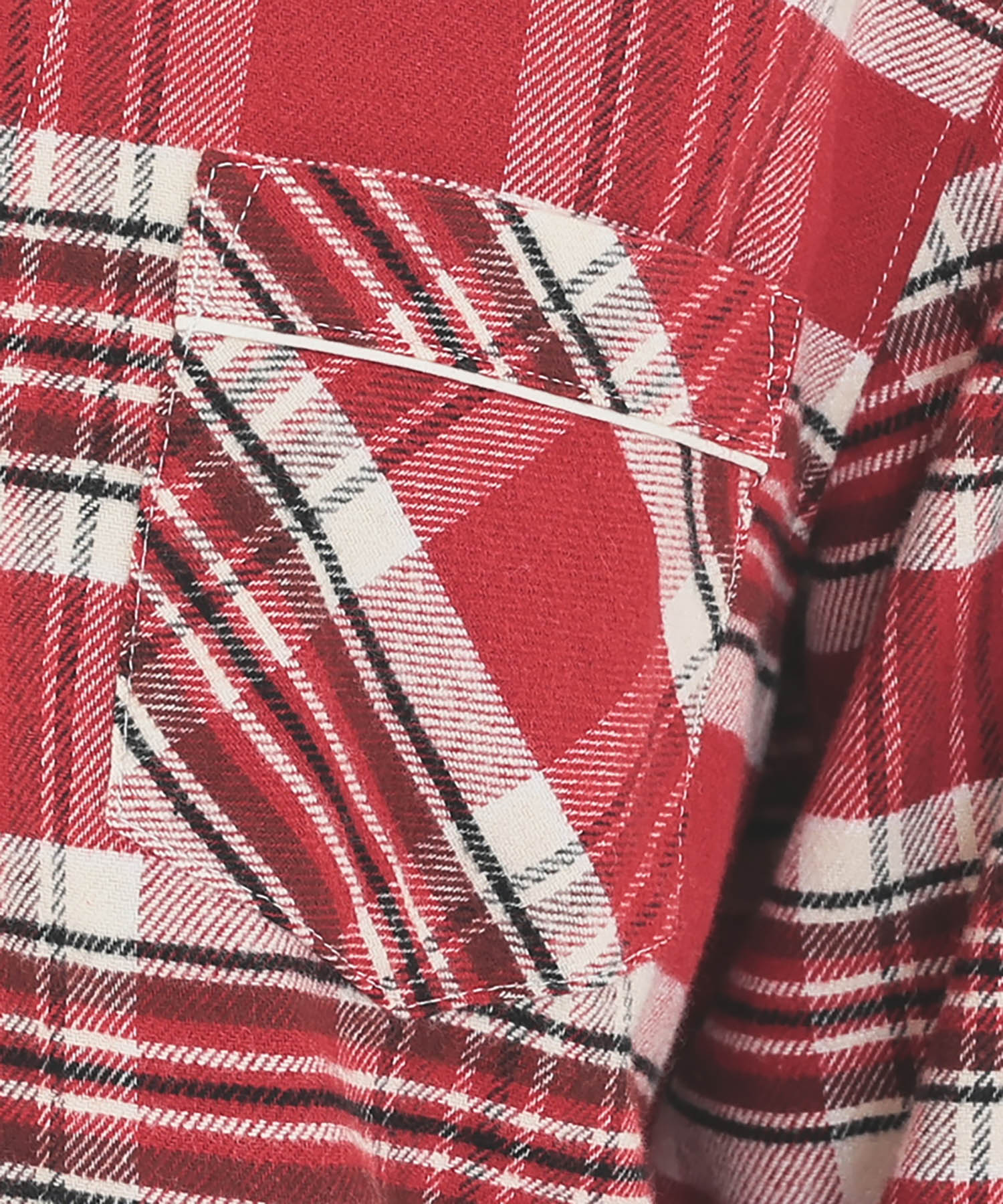 ビエラタータンチェックテーラードパジャマ_パジャマ&ルームウェア-セットアップ_レッド_4