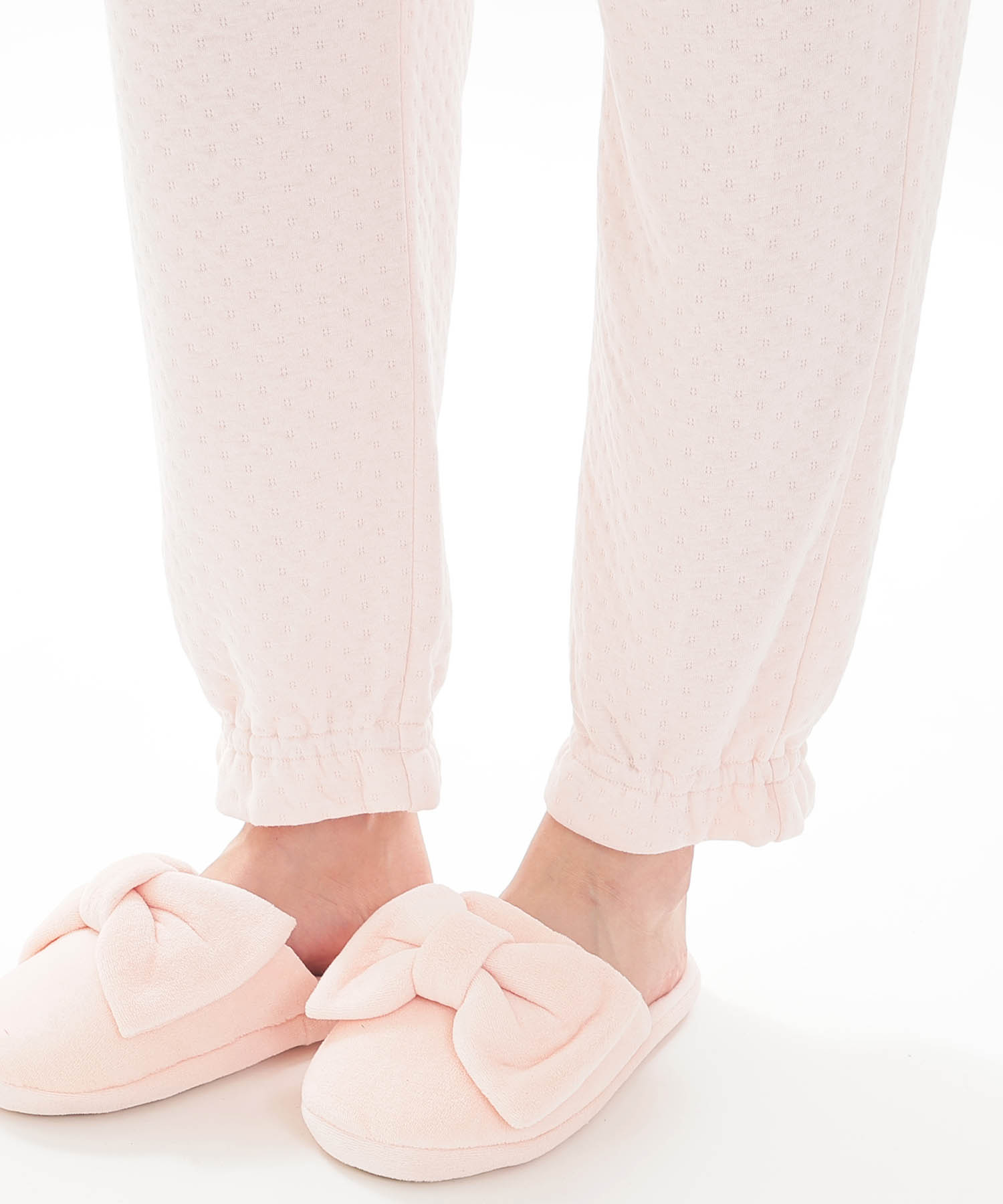 接結（綿入り）ムジシャツパジャマ_パジャマ&ルームウェア-セットアップ_ピンク_6