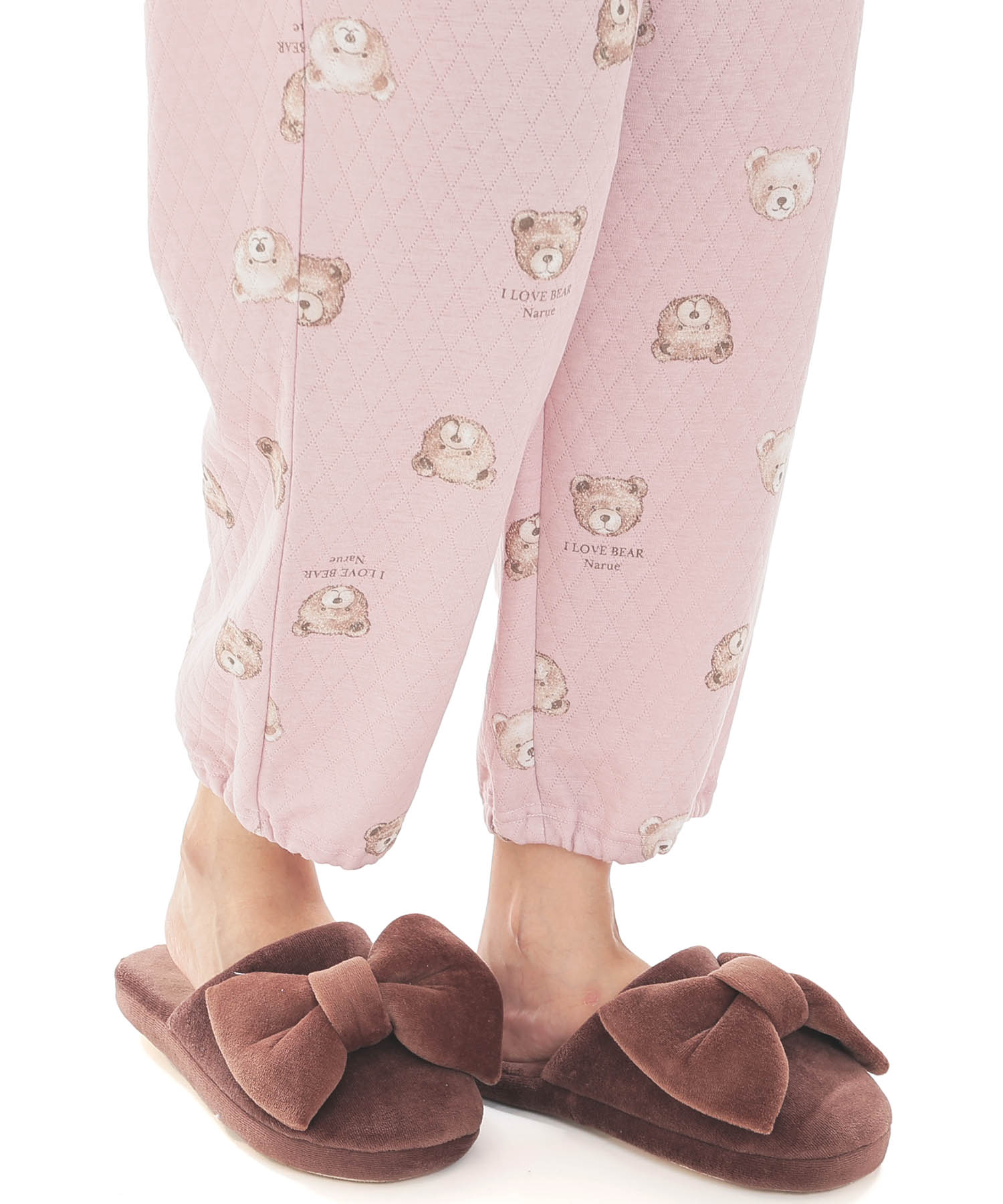 接結（綿入り）くまパジャマ_パジャマ&ルームウェア-セットアップ_ピンク_5