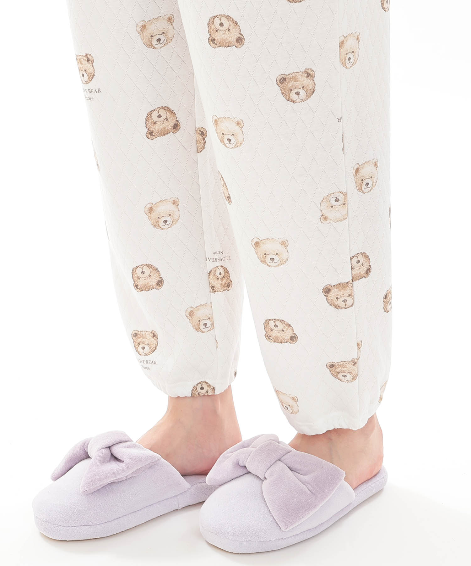 接結（綿入り）くまパジャマ_パジャマ&ルームウェア-セットアップ_ホワイト_5