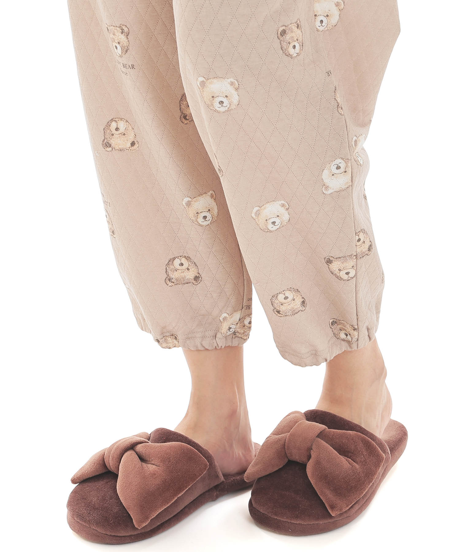 接結（綿入り）くまパジャマ_パジャマ&ルームウェア-セットアップ_ベージュ_5