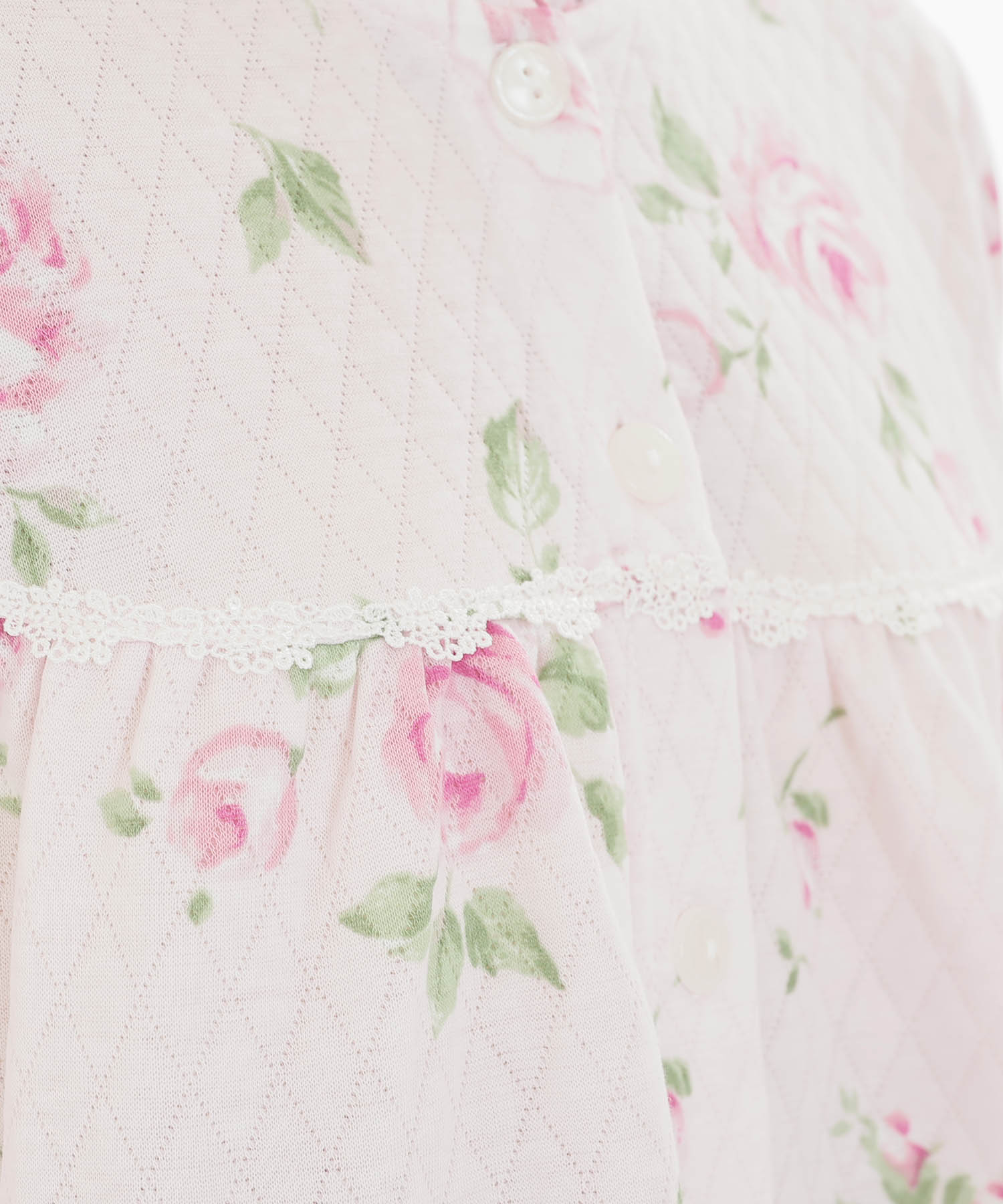 接結（綿入り）ローズフリルパジャマ_パジャマ&ルームウェア-セットアップ_ピンク_4